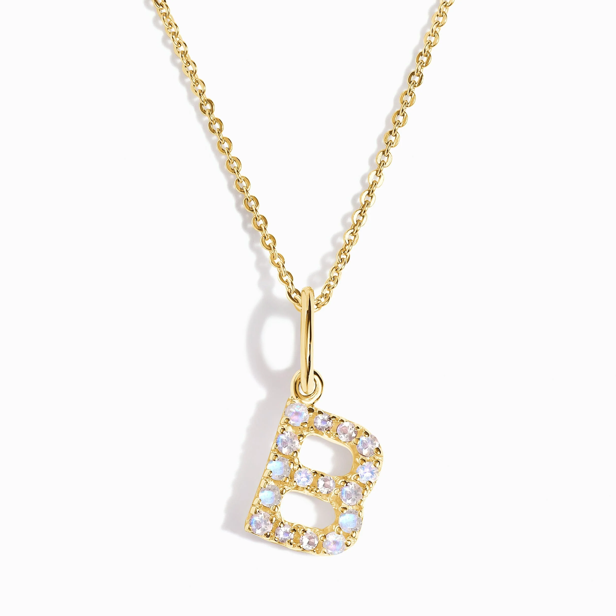 Moonstone Necklace - Alphabet - Image 3