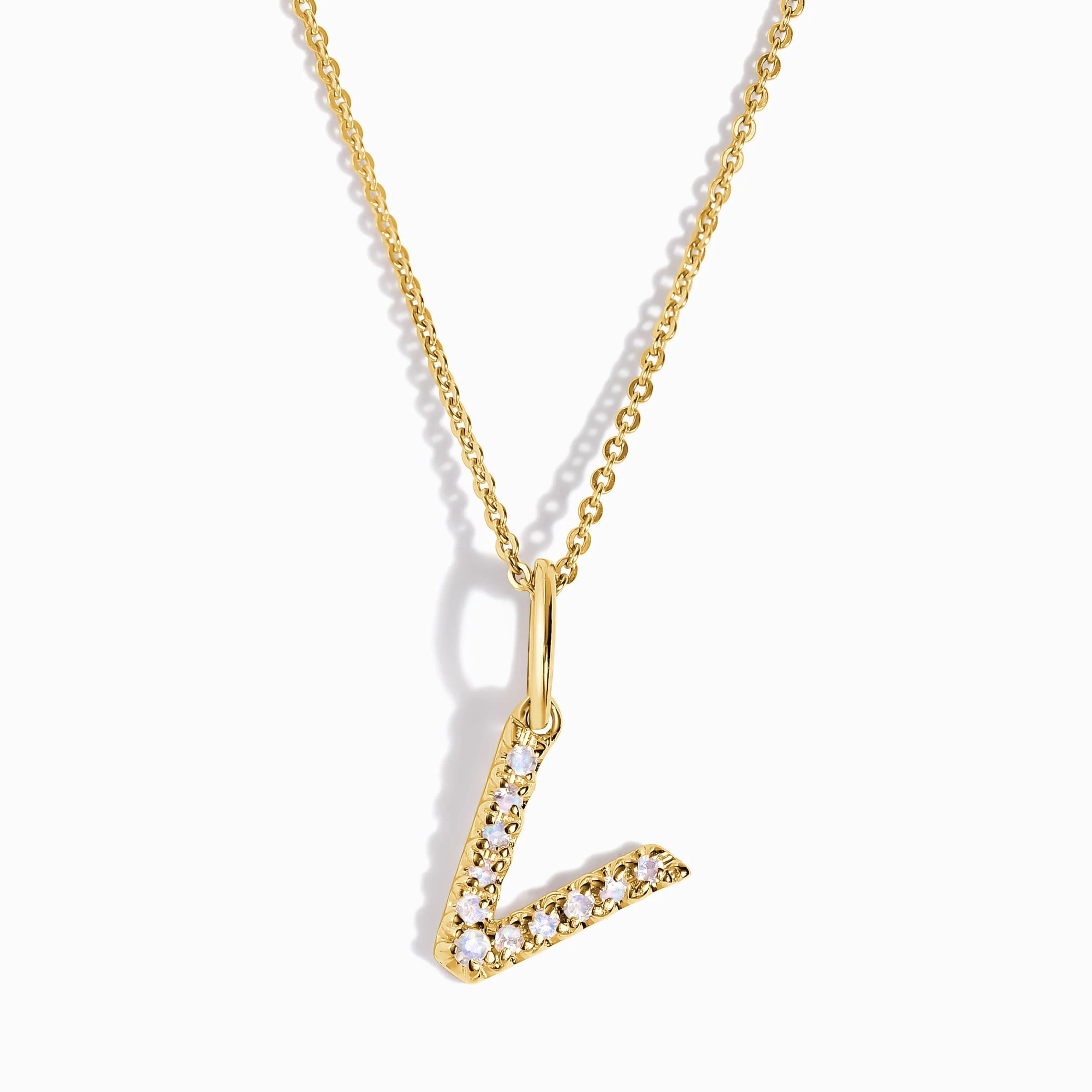 Moonstone Necklace - Alphabet - Image 43