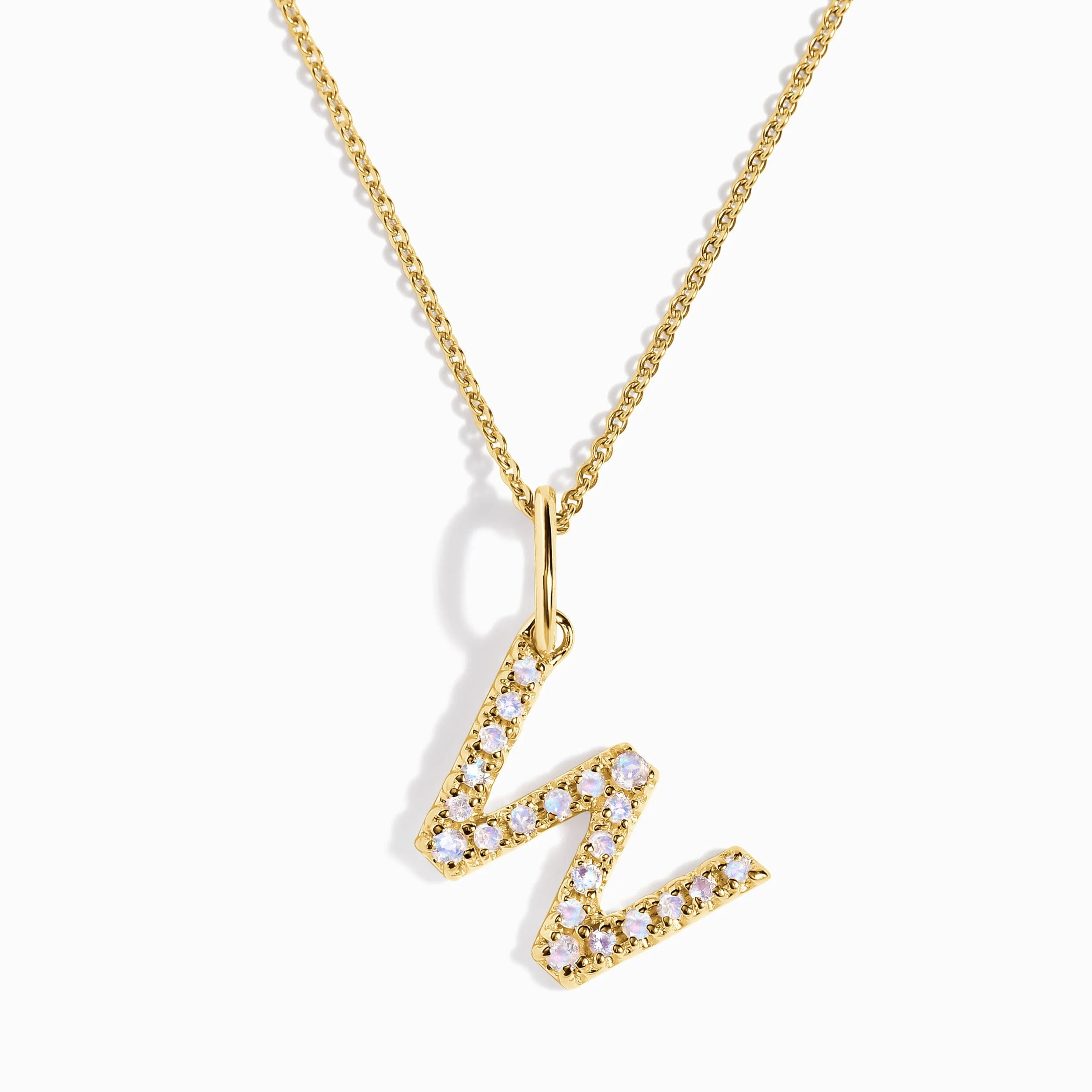 Moonstone Necklace - Alphabet - Image 45
