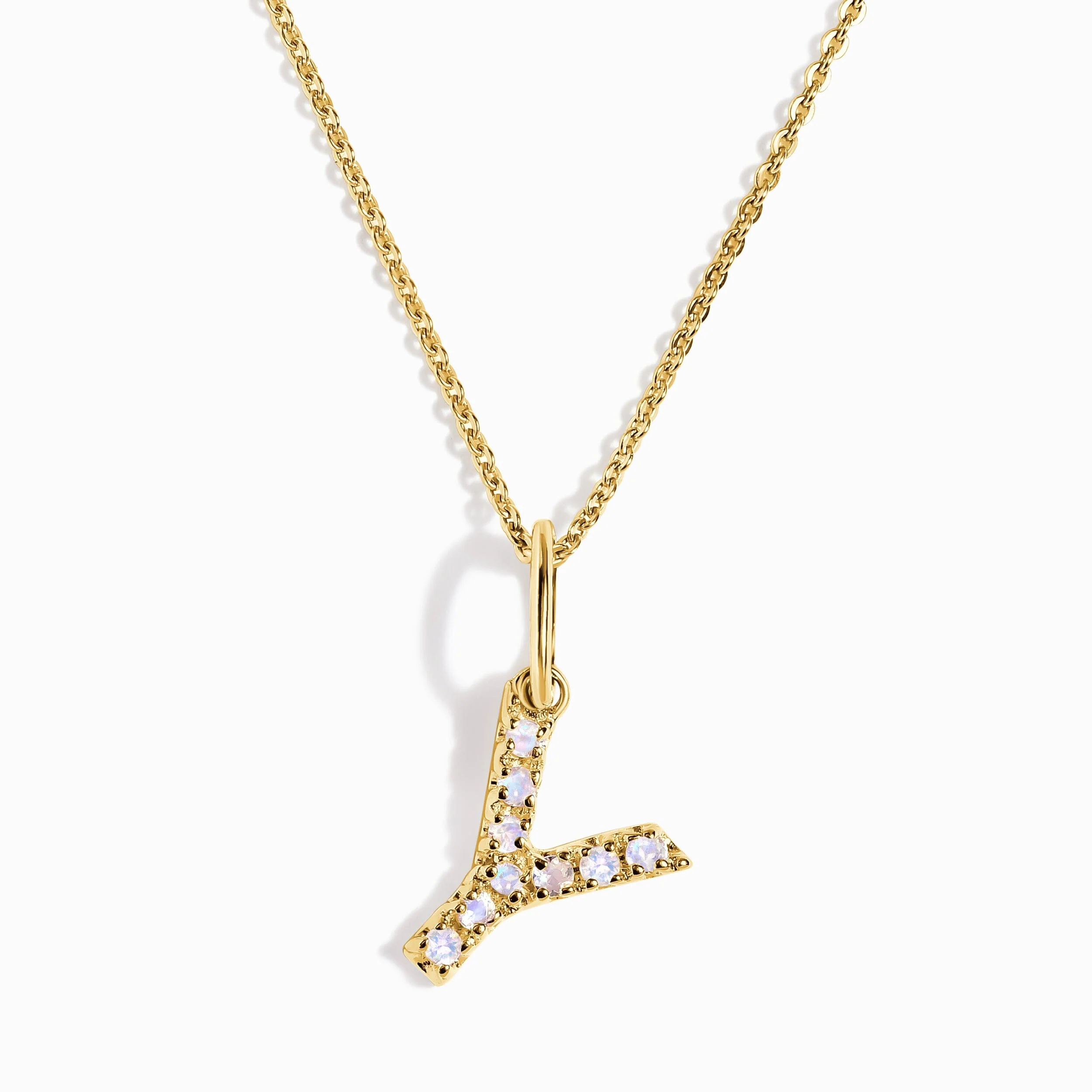 Moonstone Necklace - Alphabet - Image 49