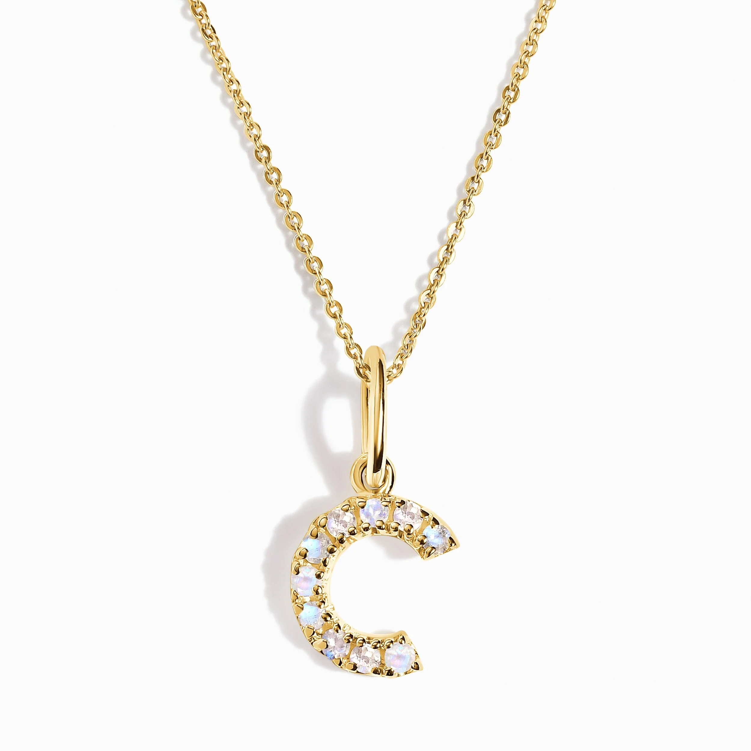 Moonstone Necklace - Alphabet - Image 5