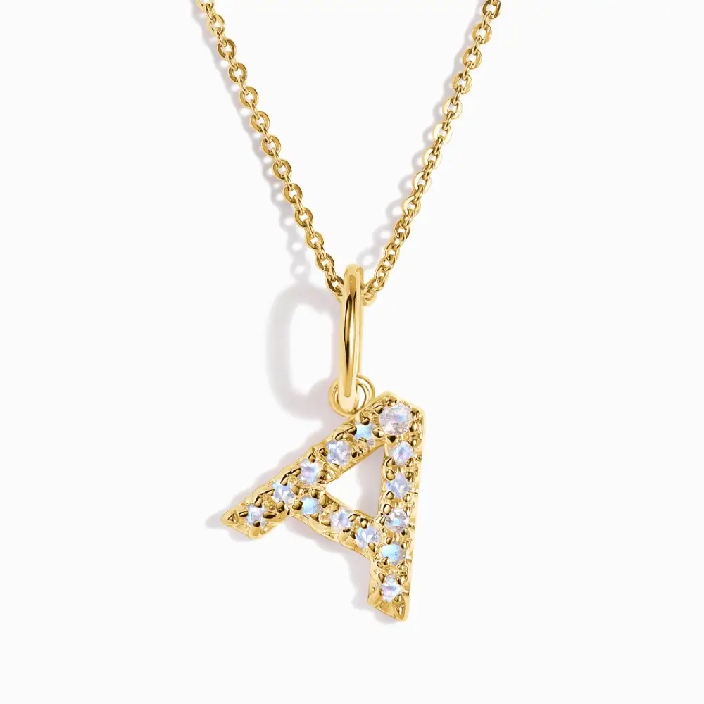 Moonstone Necklace - Alphabet - Image 54