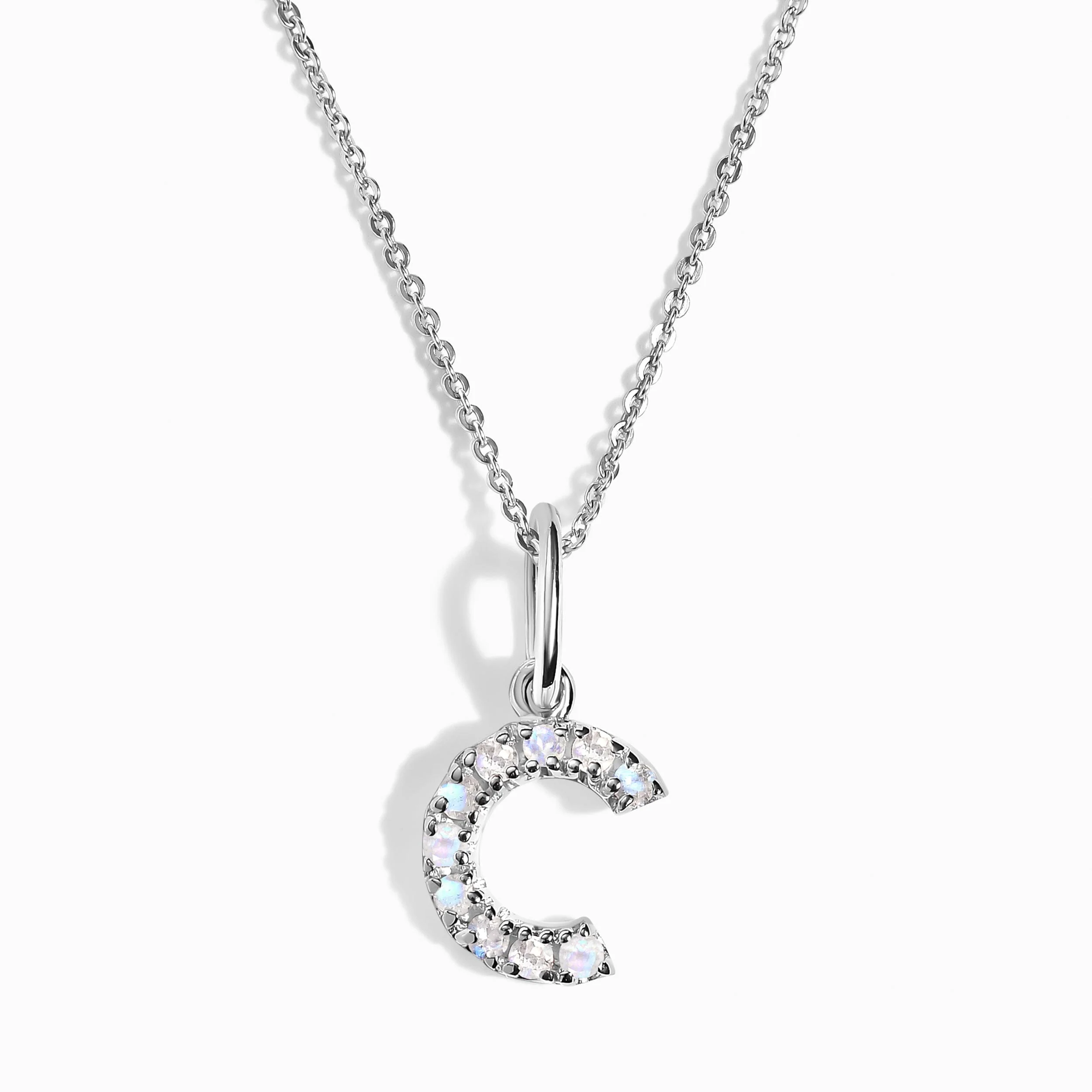 Moonstone Necklace - Alphabet - Image 5