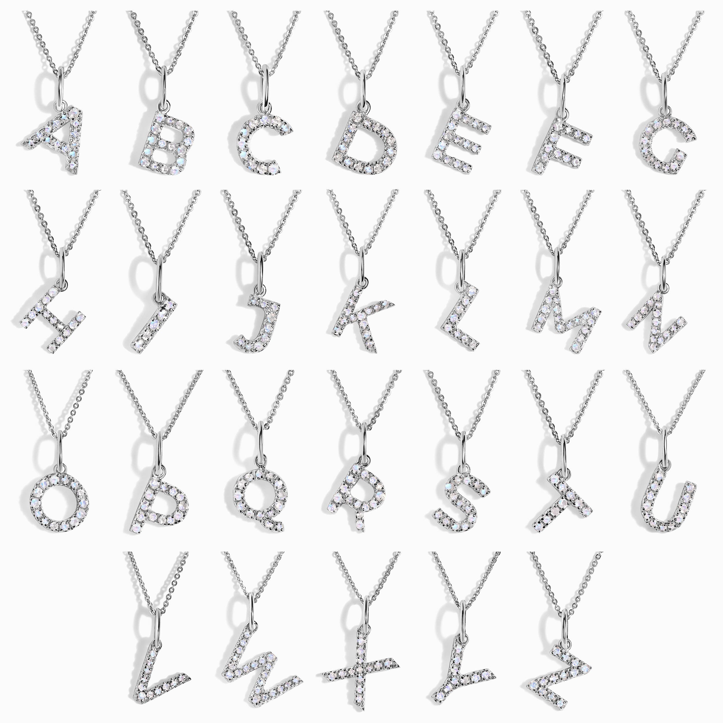 Moonstone Necklace - Alphabet - Image 61