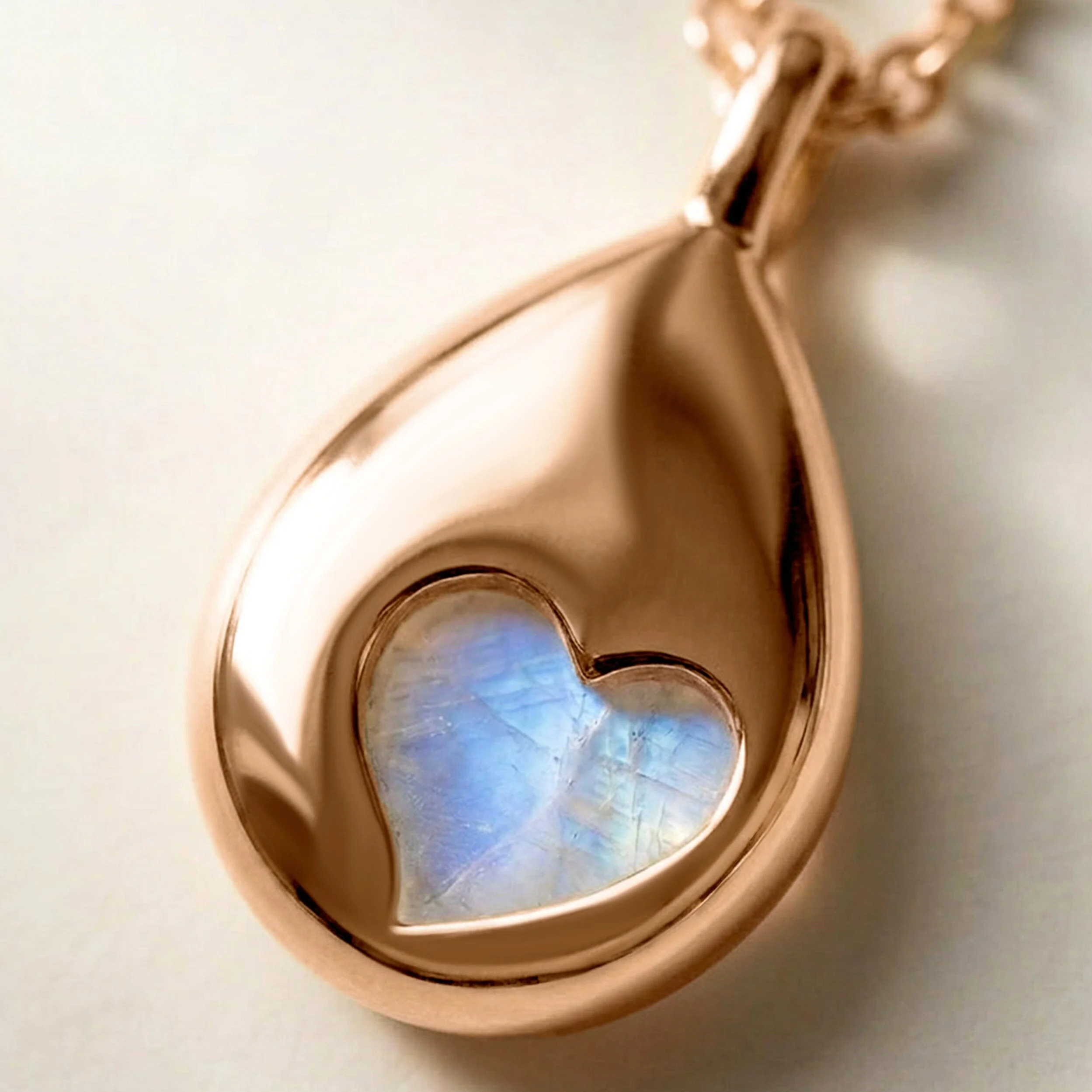 Moonstone Necklace - Hidden Heart - Image 12