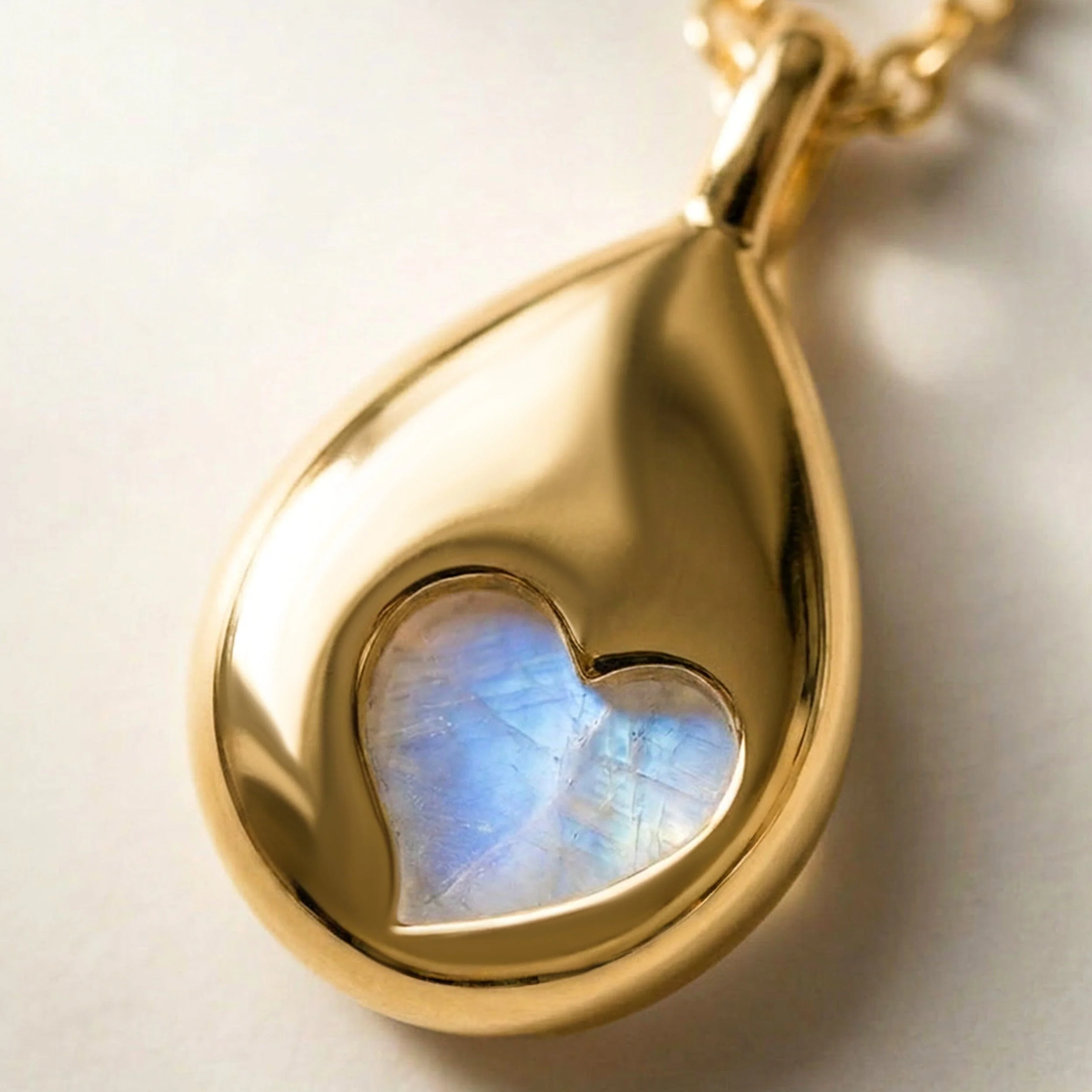 Moonstone Necklace - Hidden Heart - Image 13