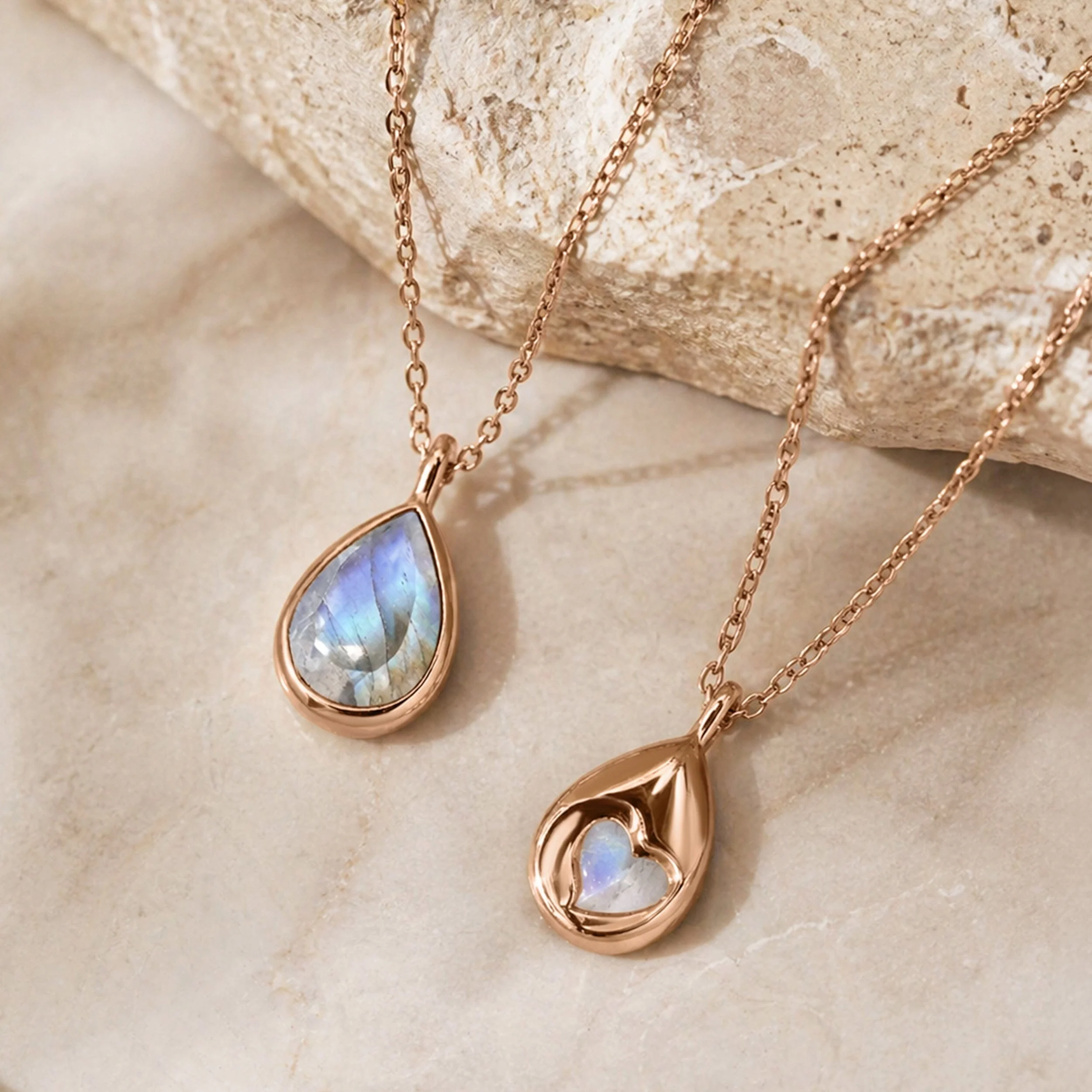 Moonstone Necklace - Hidden Heart - Image 21