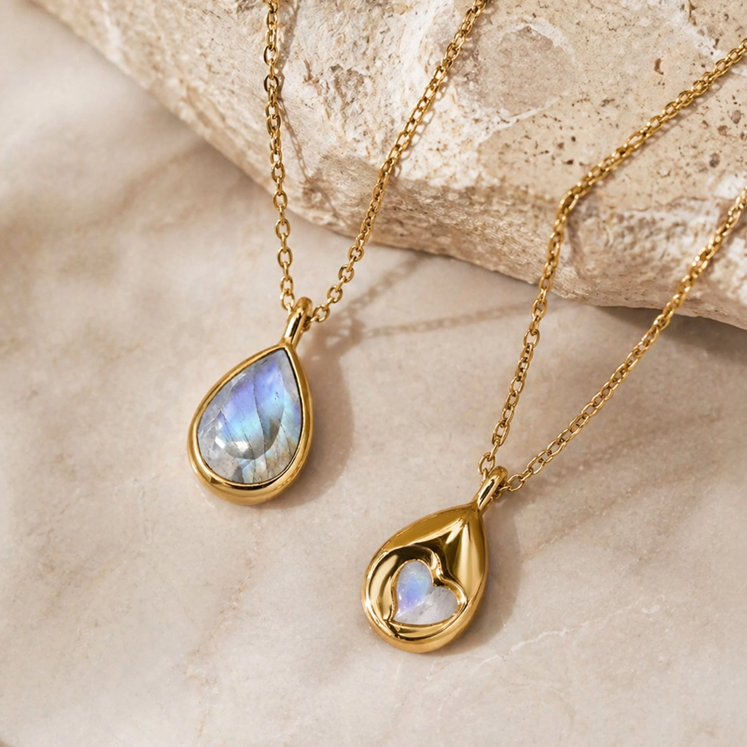 Moonstone Necklace - Hidden Heart - Image 22