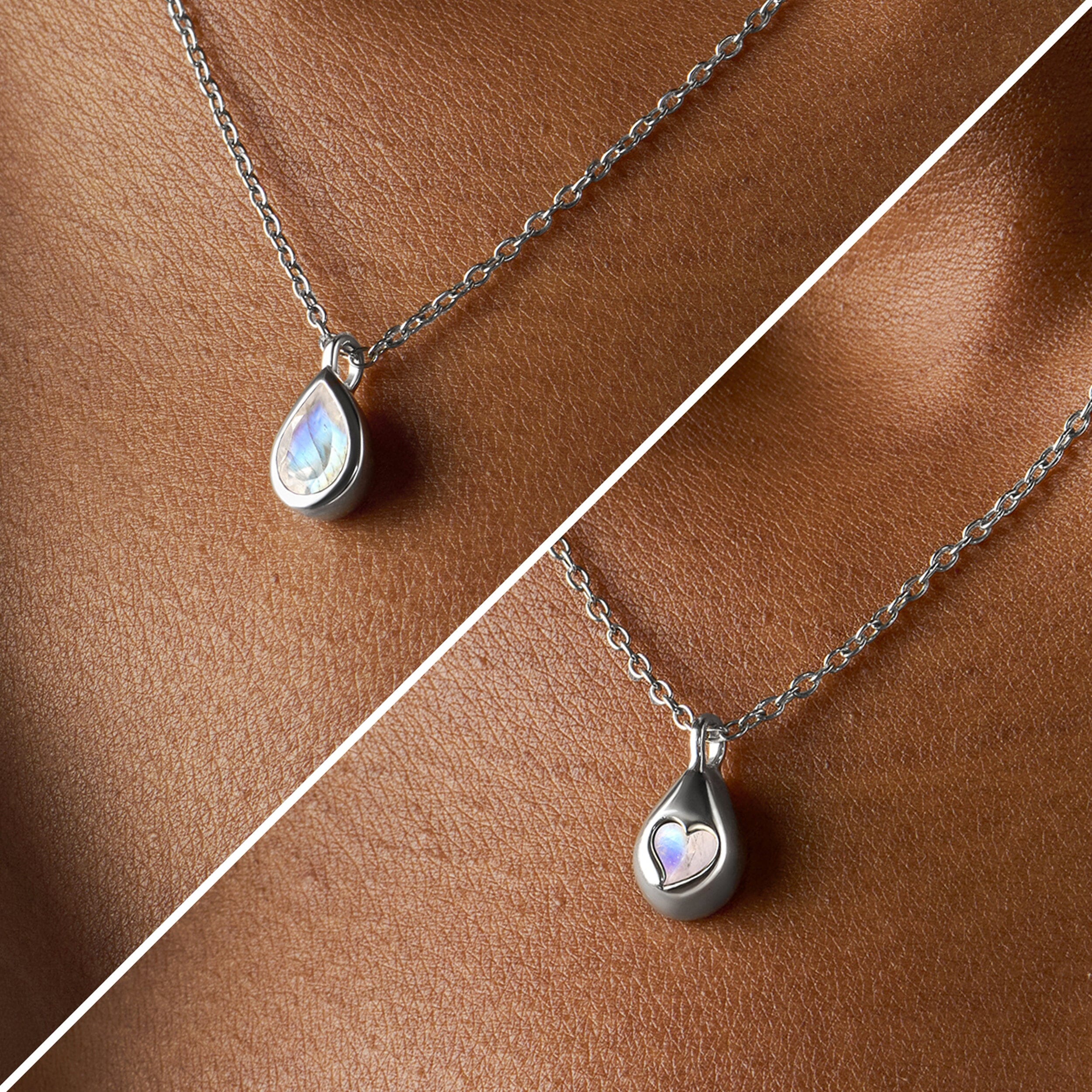 Moonstone Necklace - Hidden Heart - Image 28
