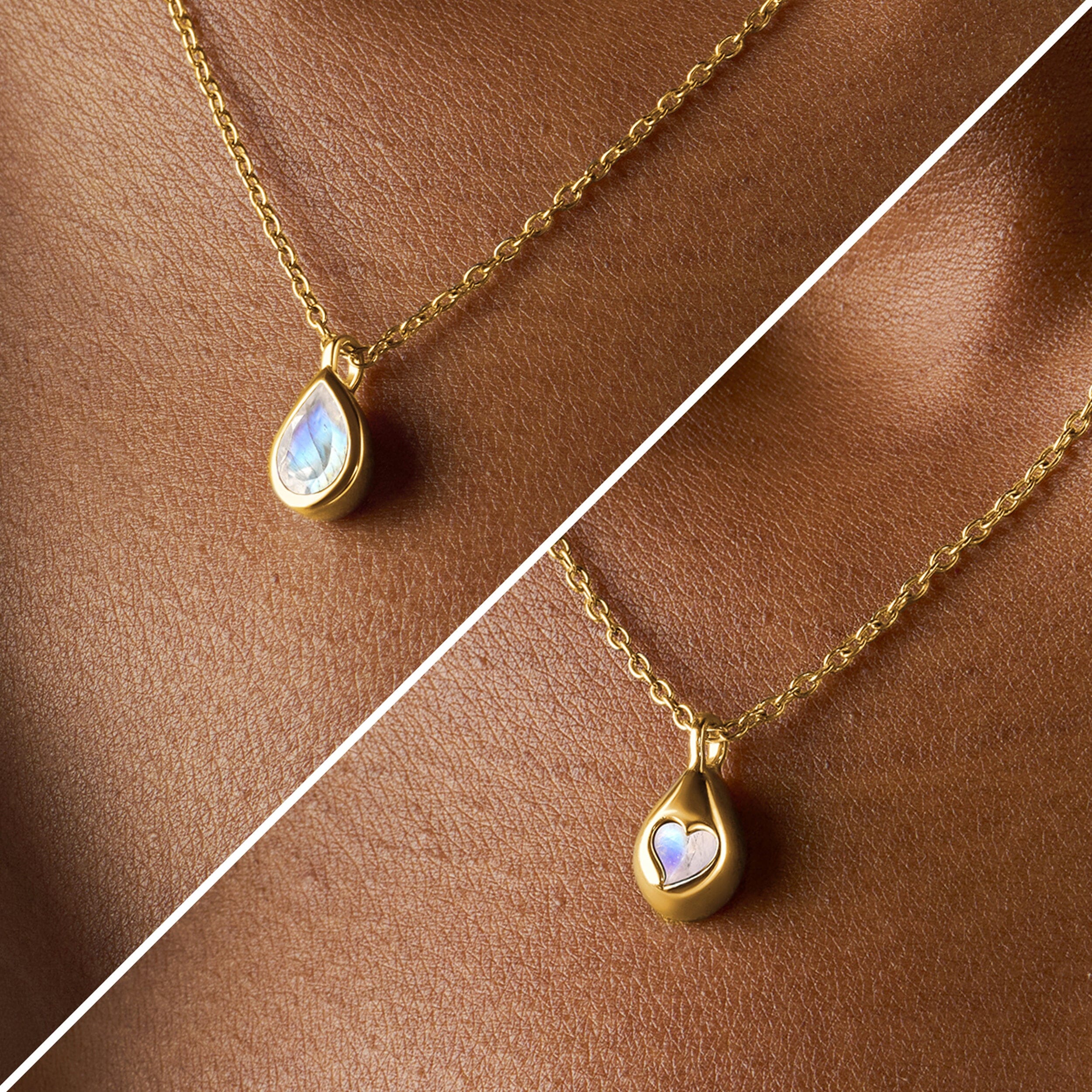 Moonstone Necklace - Hidden Heart - Image 38
