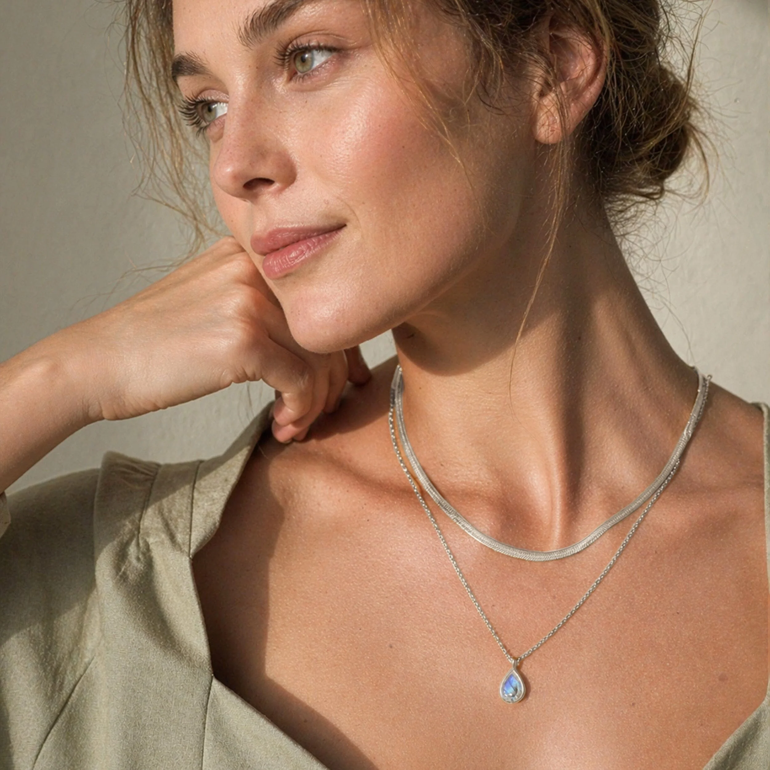 Moonstone Necklace - Hidden Heart - Image 8
