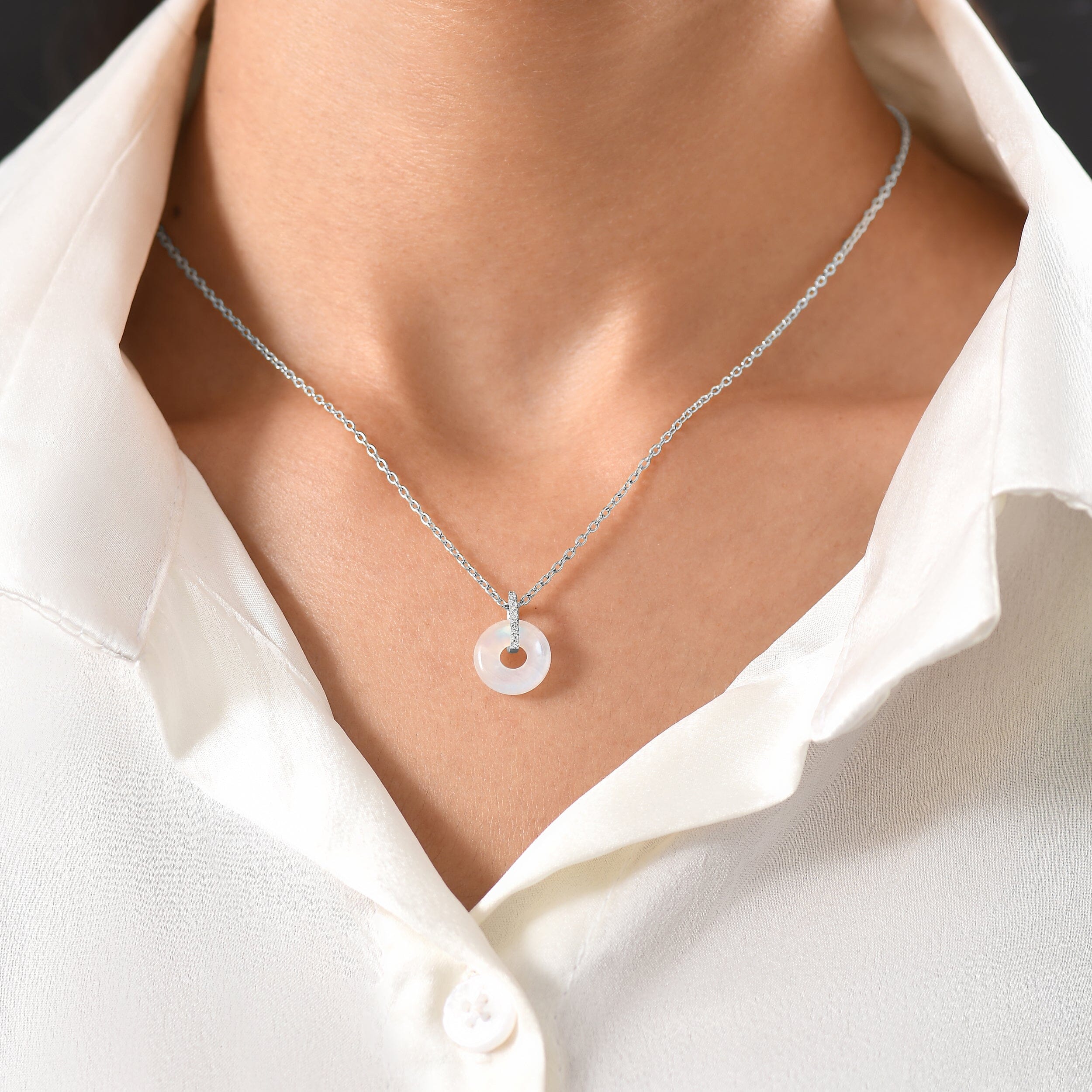 Moonstone Necklace - Liora - Image 2