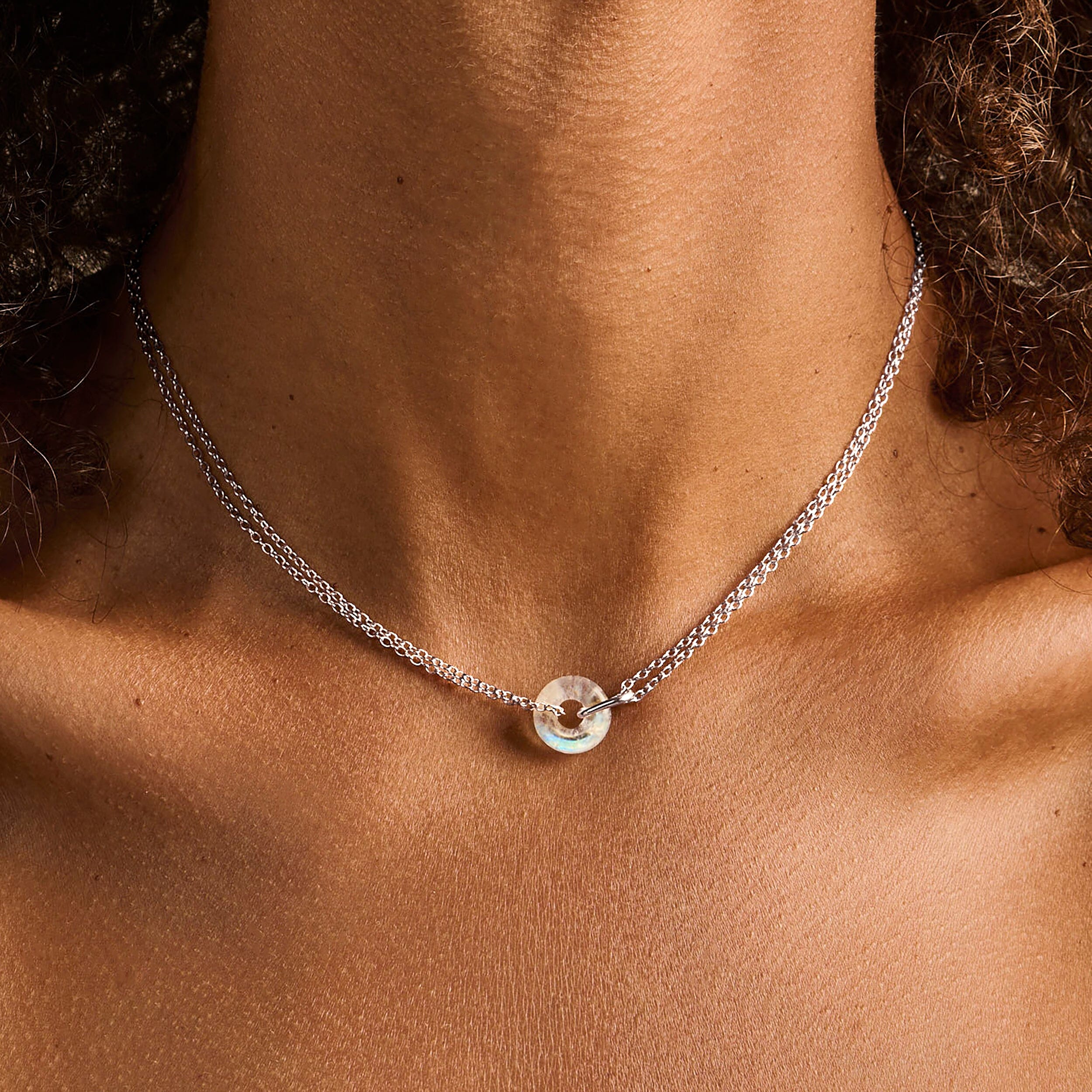 Moonstone Necklace - Ora - Image 2