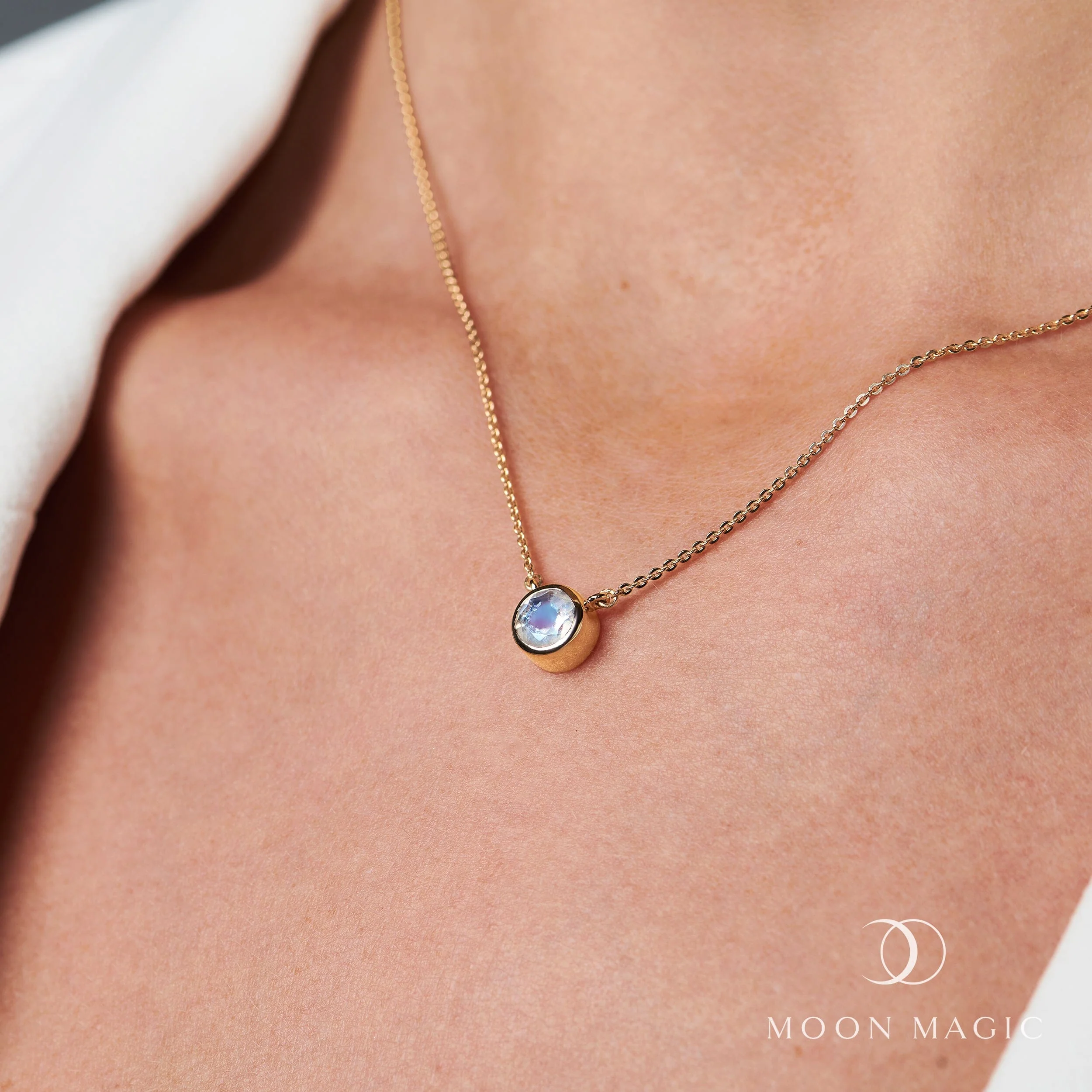 Moonstone Necklace - Solitaire - Image 6