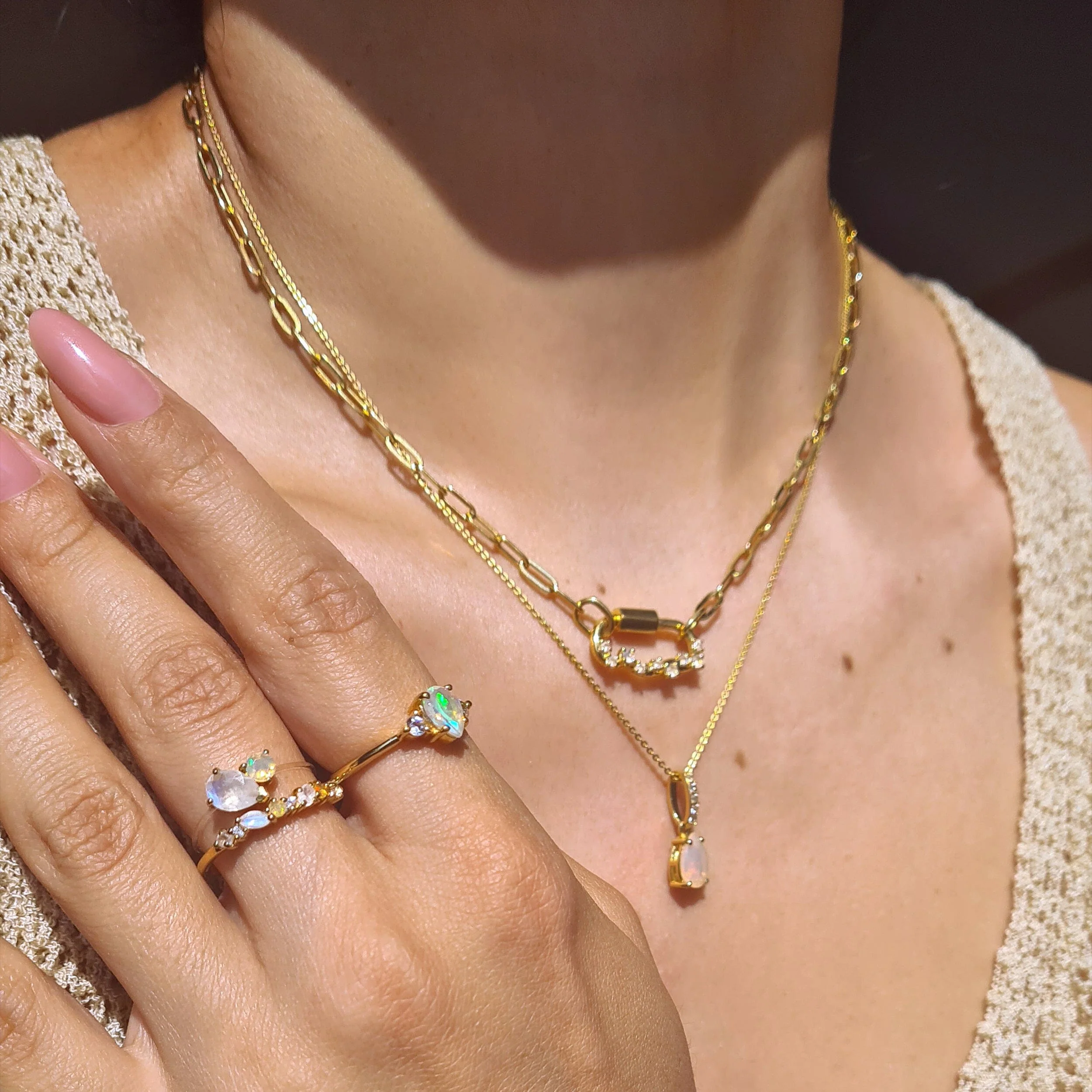 Moonstone Opal Ring - Grace - Image 9