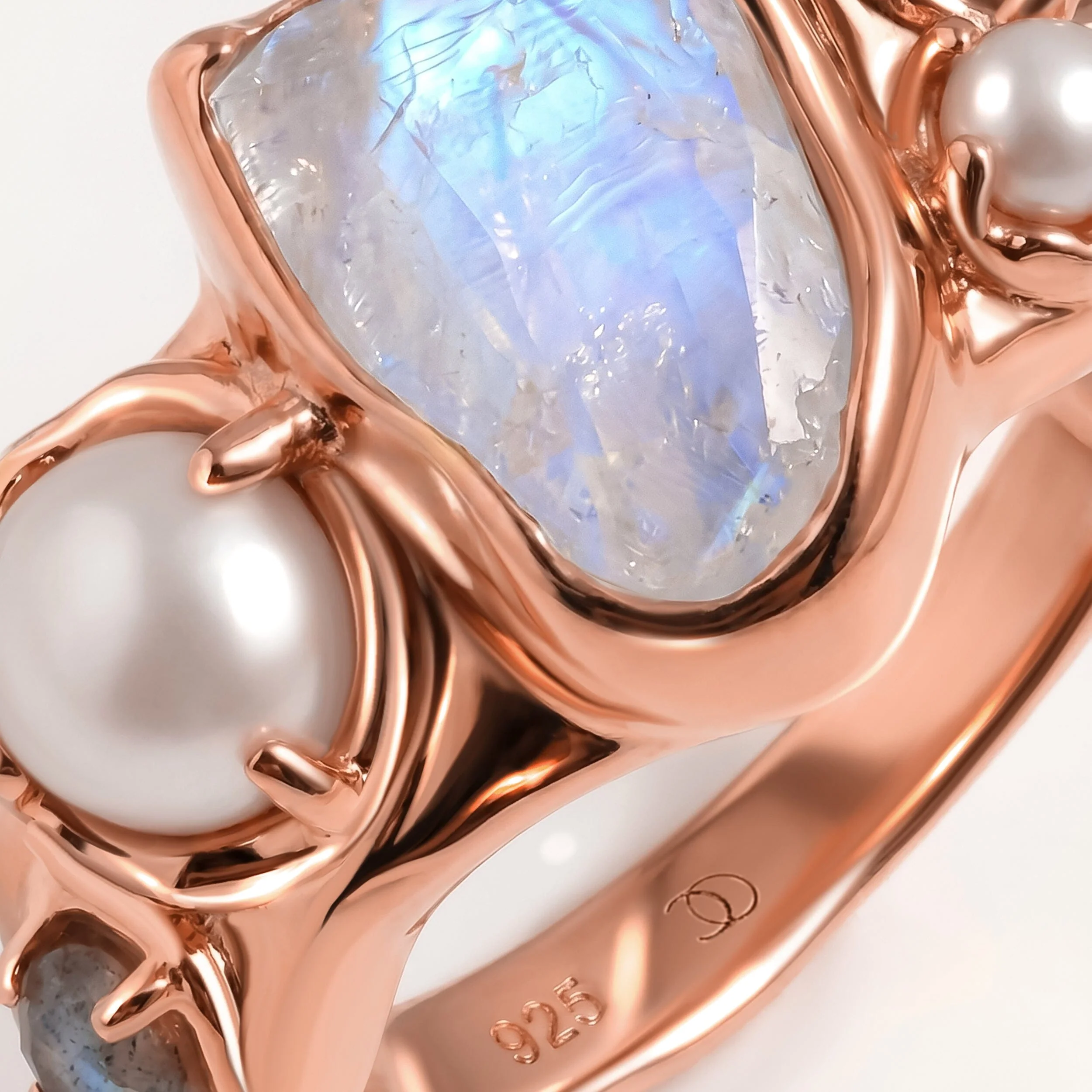 Moonstone Pearl Ring - Mist Heirloom - Image 21
