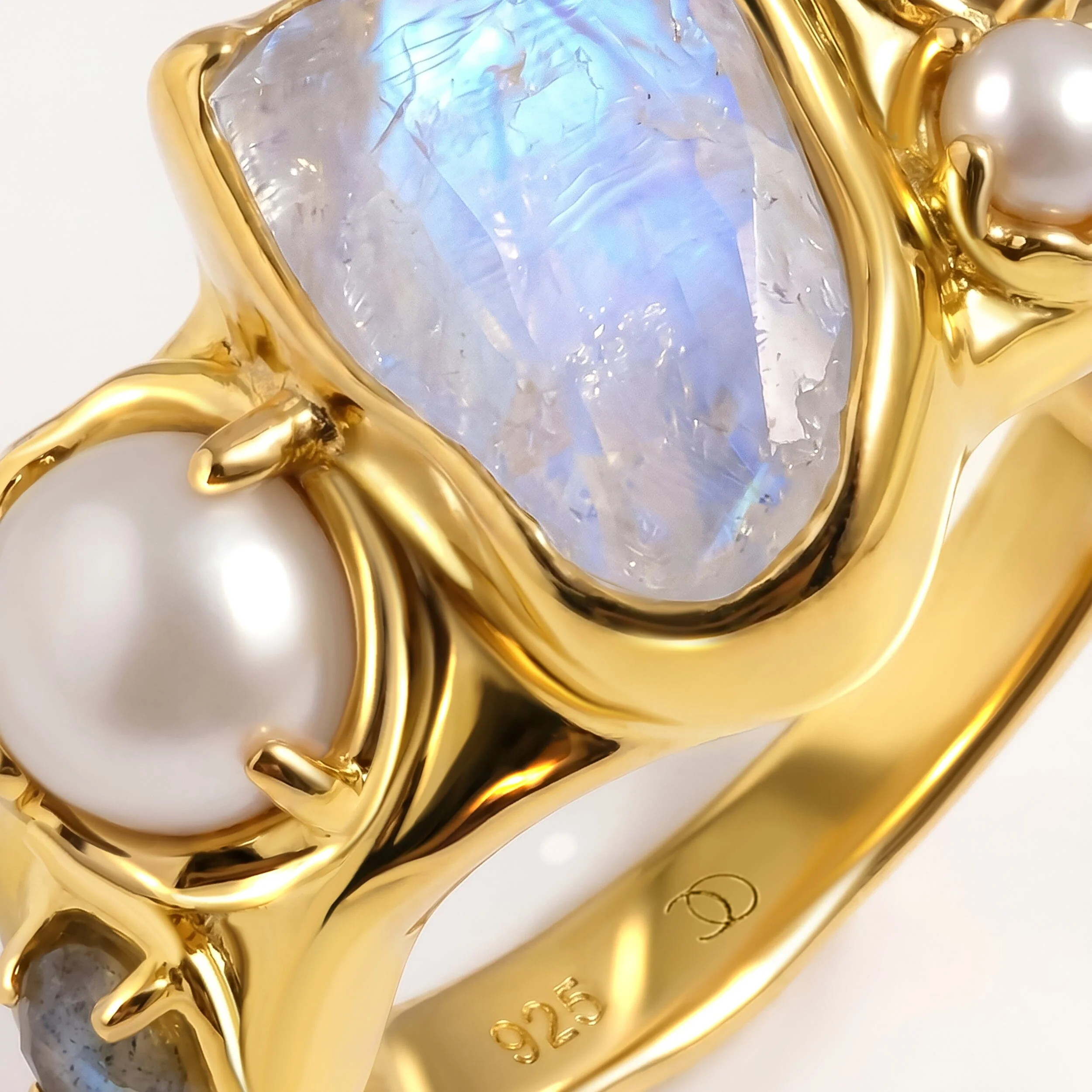 Moonstone Pearl Ring - Mist Heirloom - Image 22