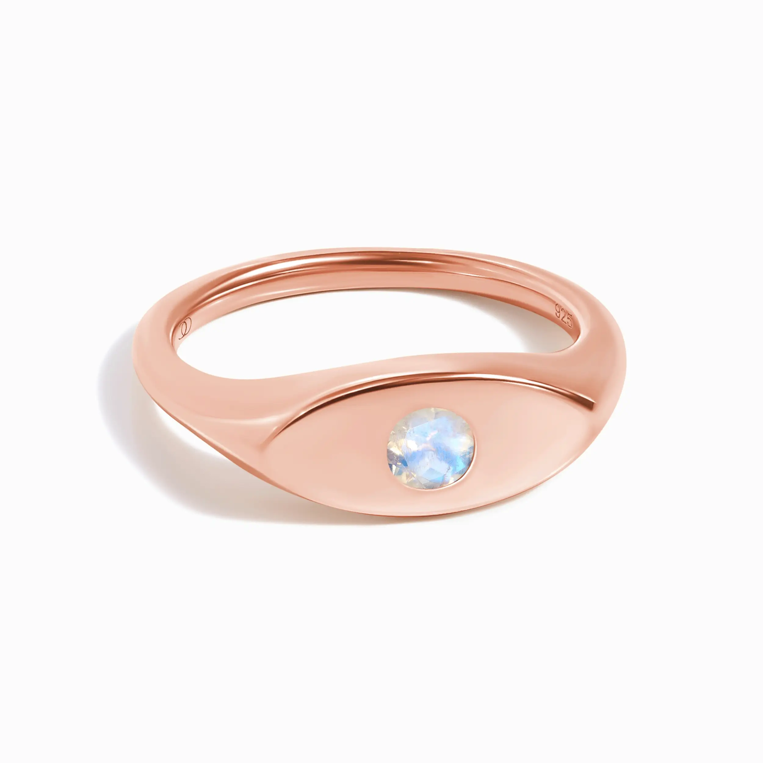 Moonstone Pinky Ring - Signet Lune - Image 3