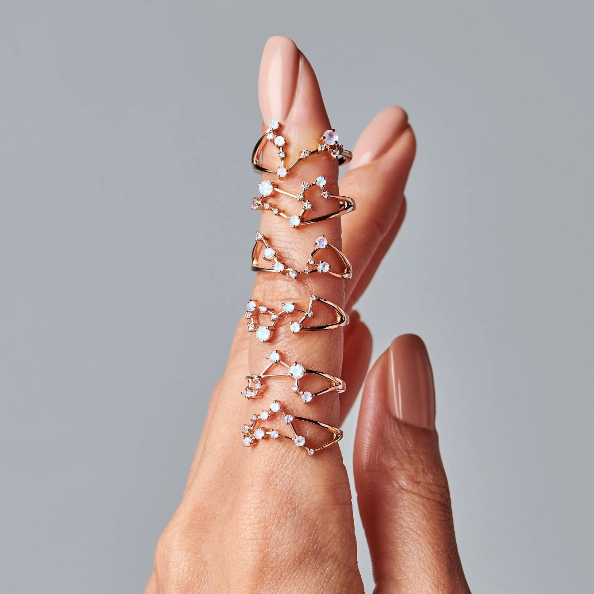 Moonstone Ring - Aquarius Zodiac Constellation - Image 11