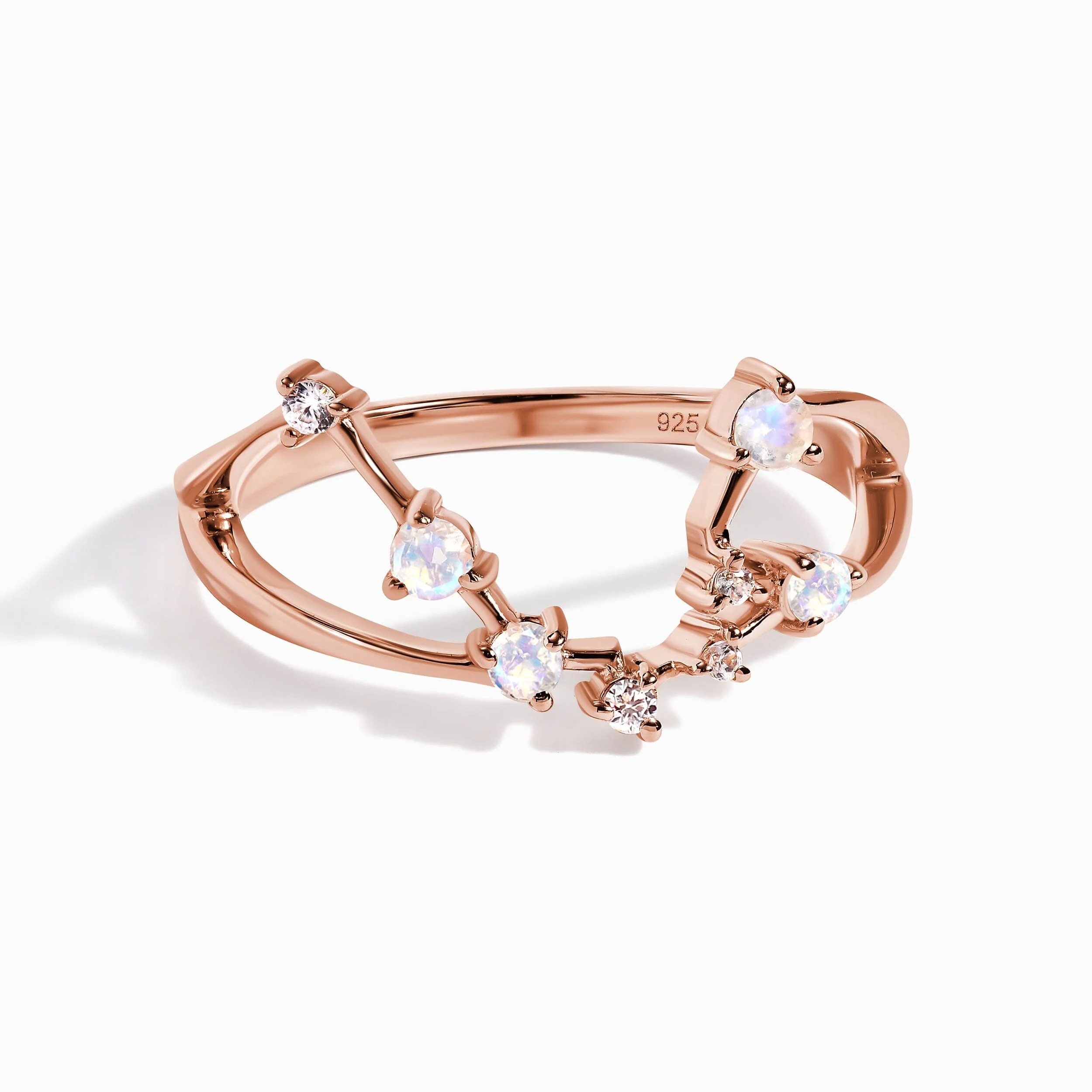 Moonstone Ring - Aquarius Zodiac Constellation - Image 4