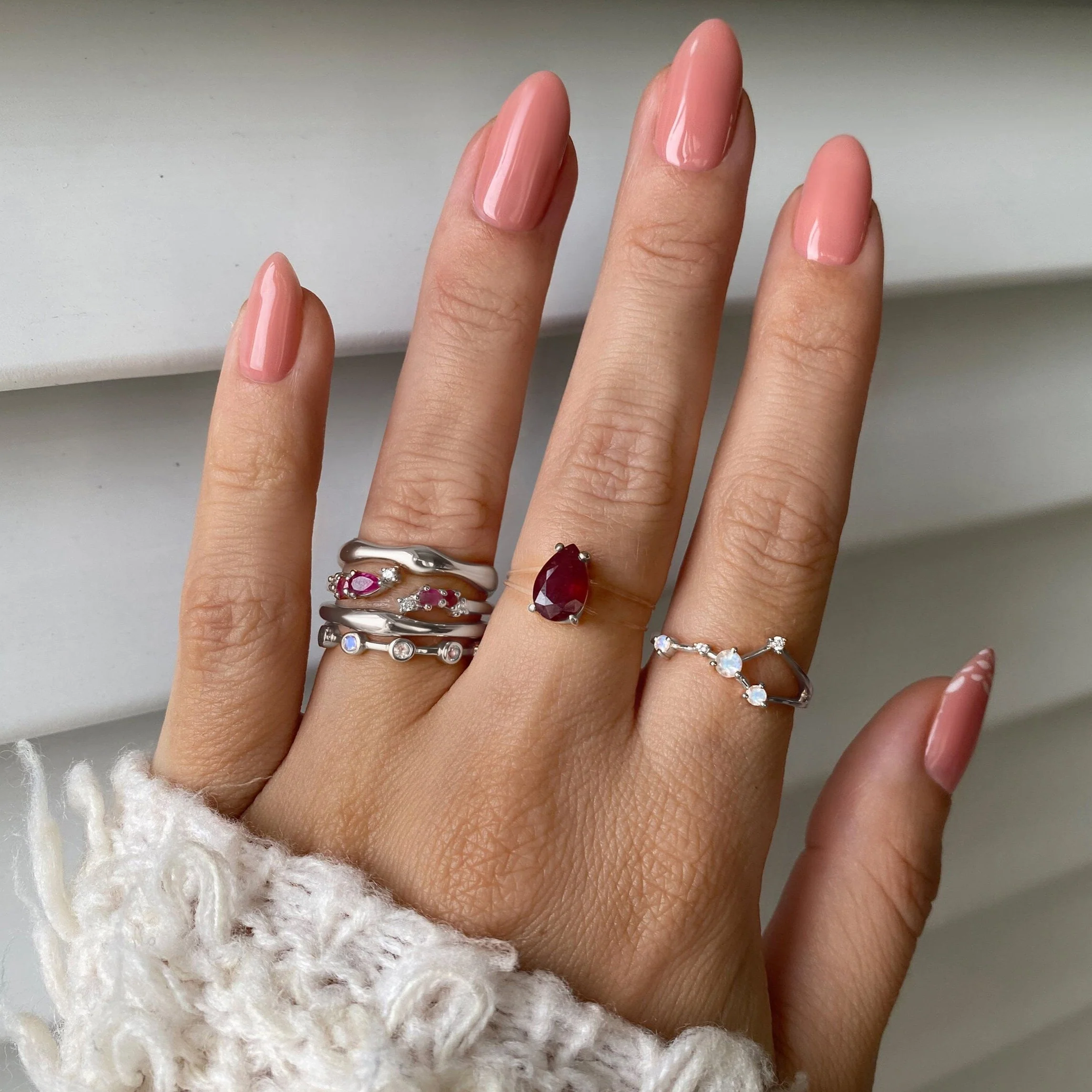 Moonstone Ring - Cancer Zodiac Constellation - Image 3