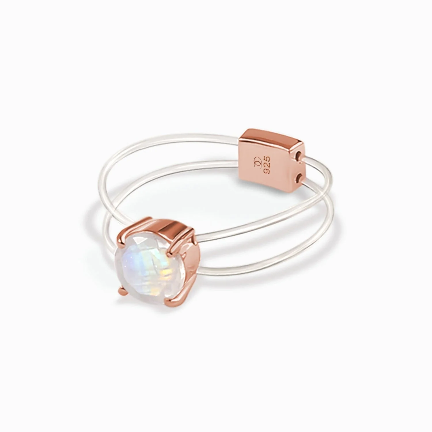 Moonstone Ring - Floating Gem - Image 3