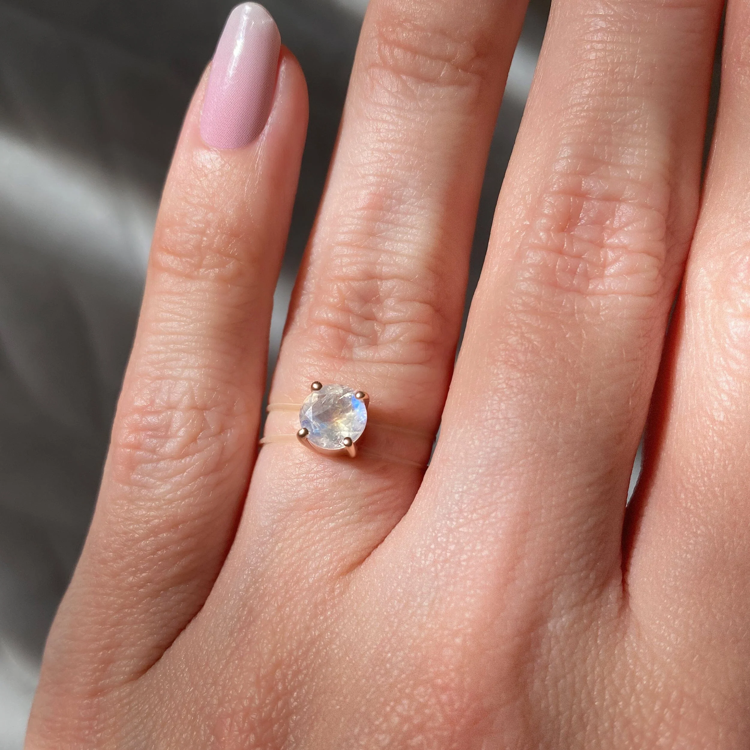 Moonstone Ring - Floating Gem - Image 4