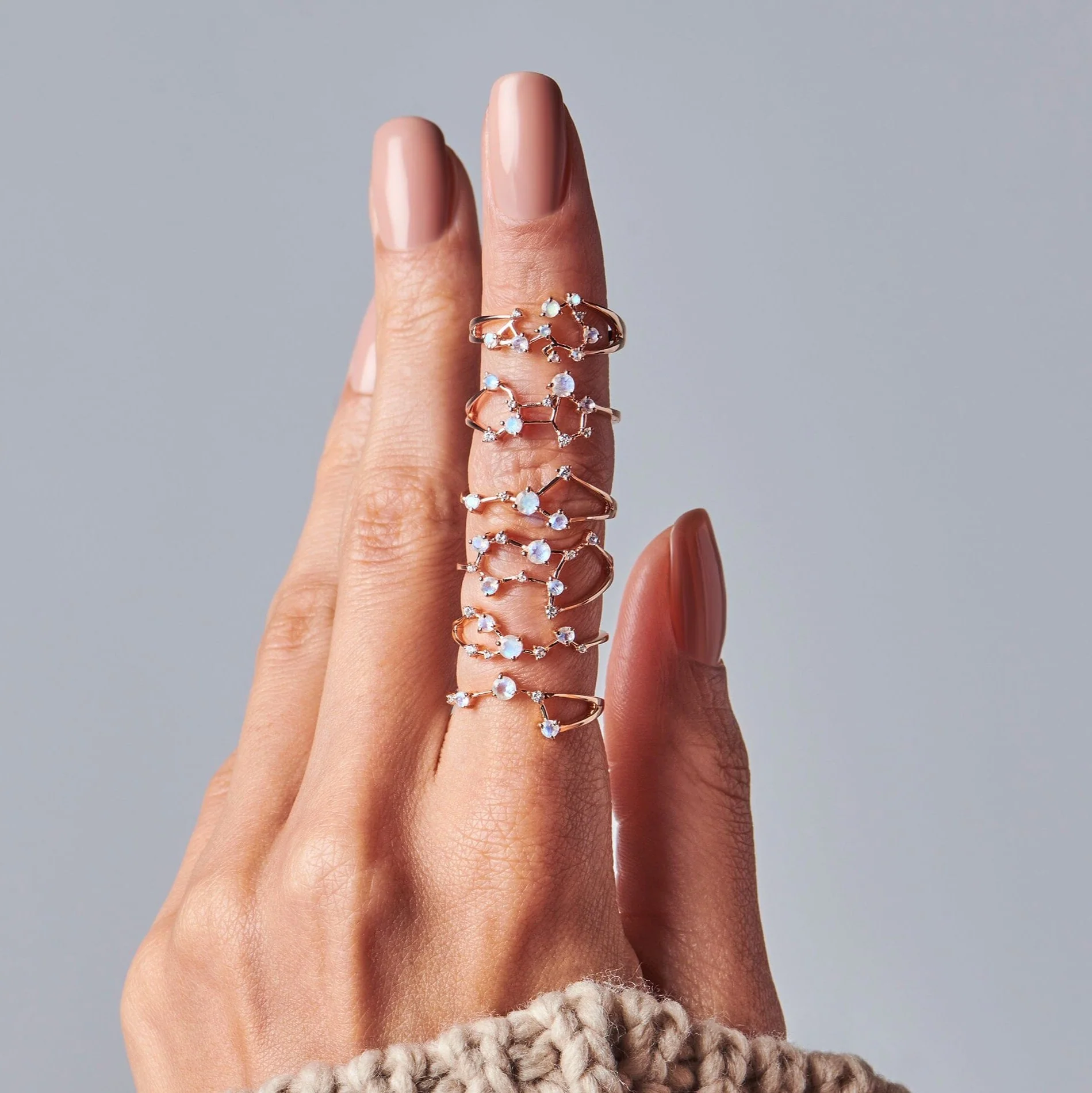 Moonstone Ring - Gemini Zodiac Constellation - Image 13