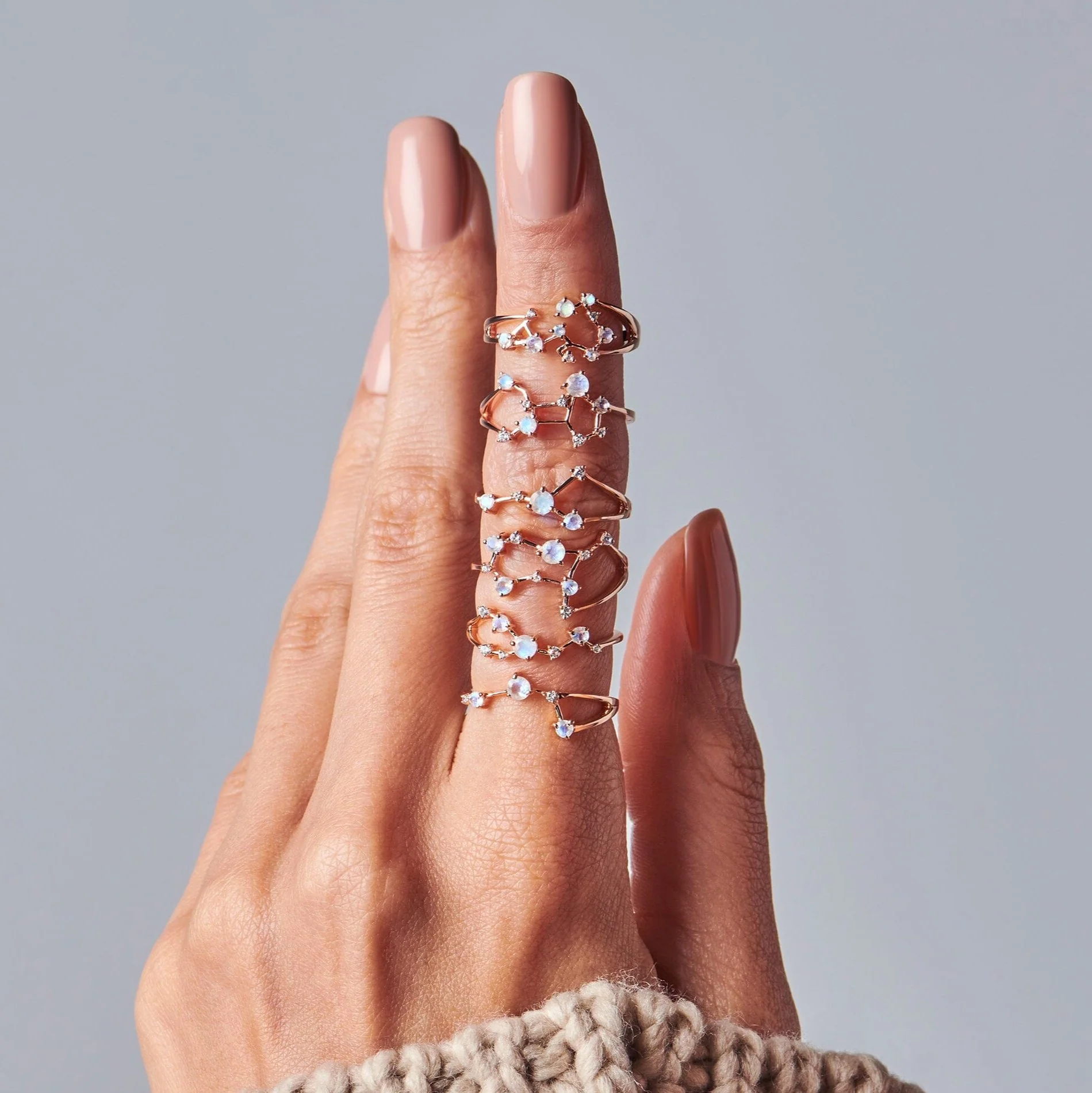 Moonstone Ring - Gemini Zodiac Constellation - Image 17