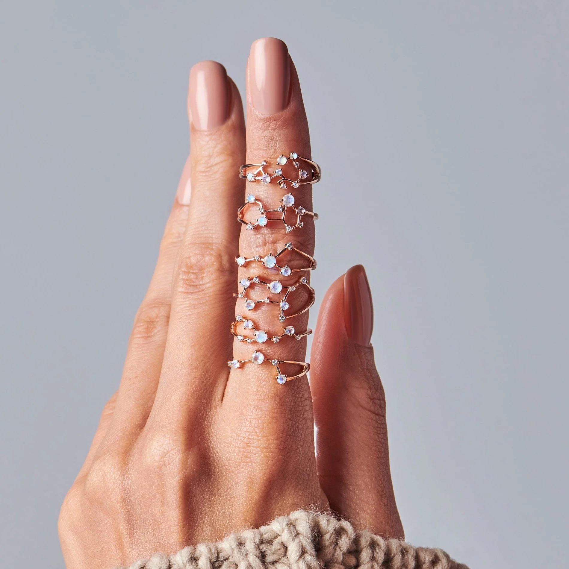 Moonstone Ring - Gemini Zodiac Constellation - Image 21