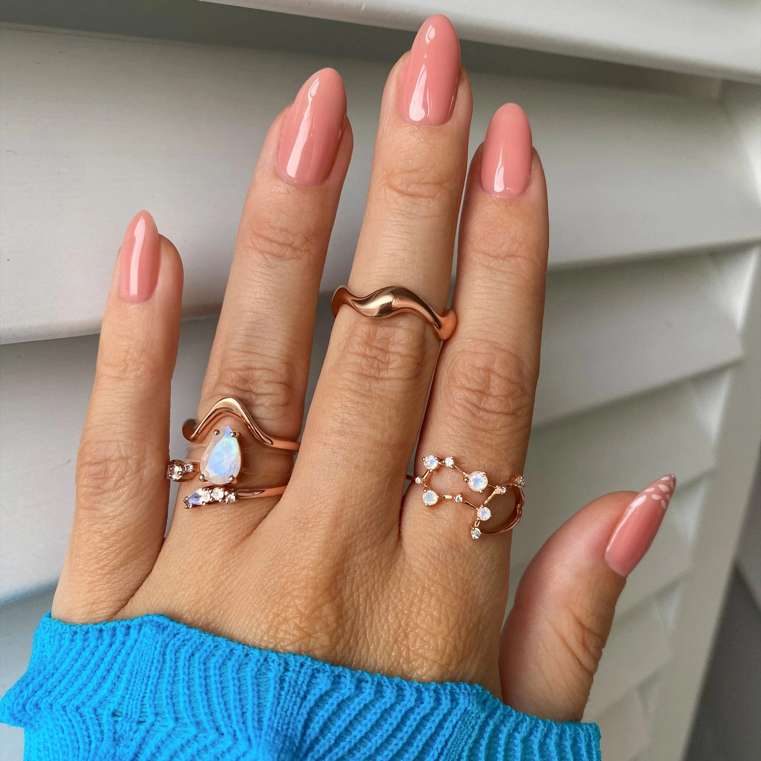 Moonstone Ring - Gemini Zodiac Constellation - Image 6