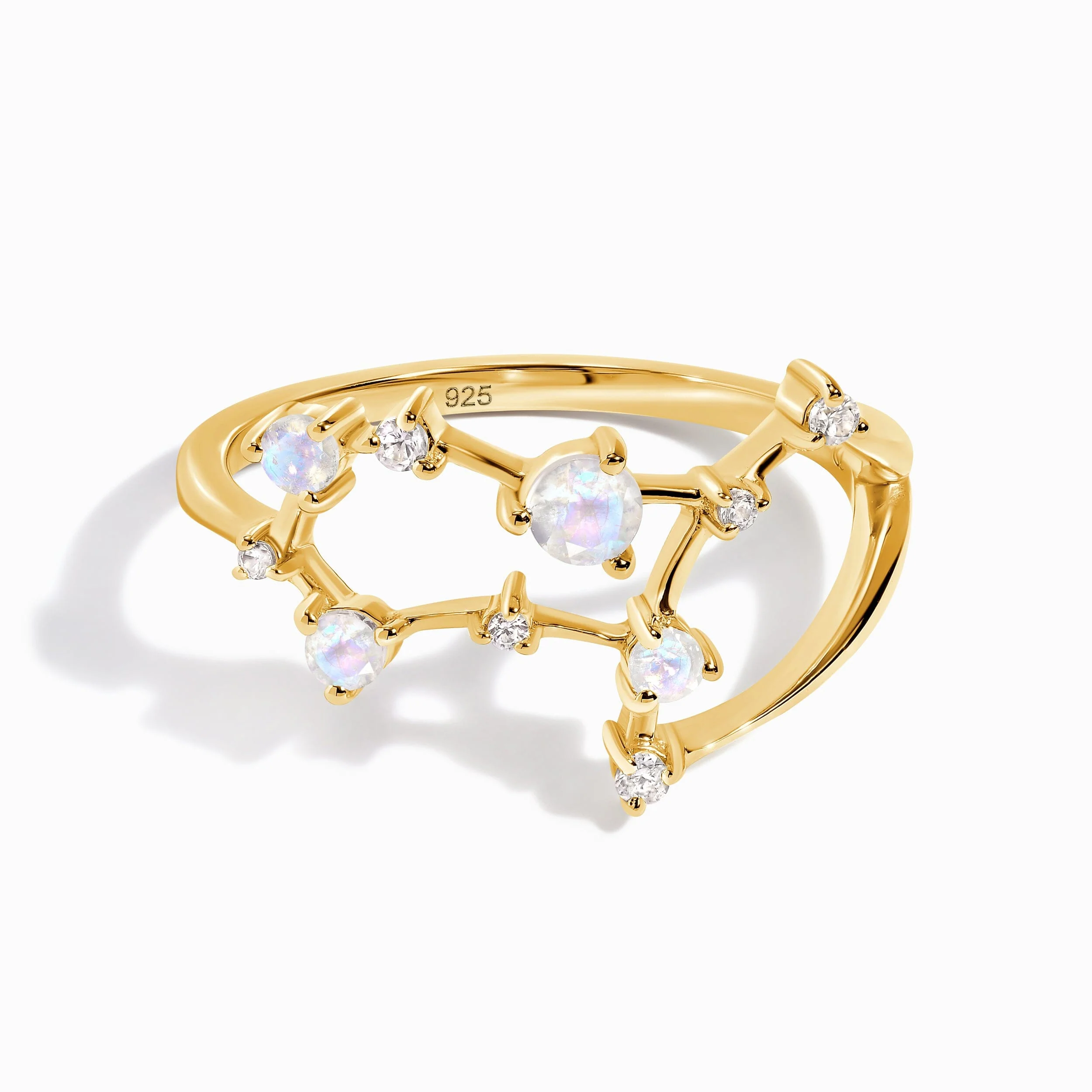 Moonstone Ring - Gemini Zodiac Constellation - Image 7