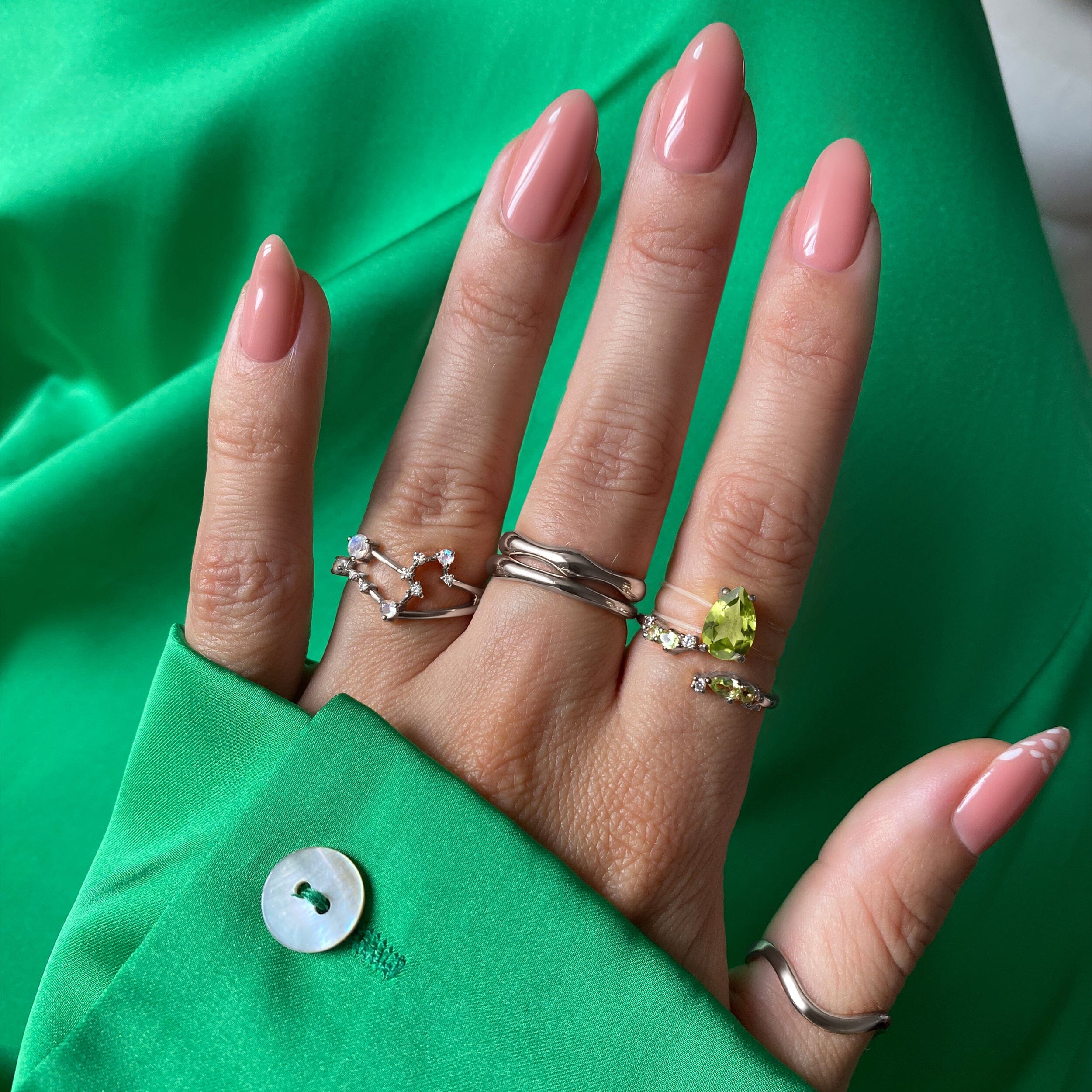 Moonstone Ring - Leo Zodiac Constellation - Image 3