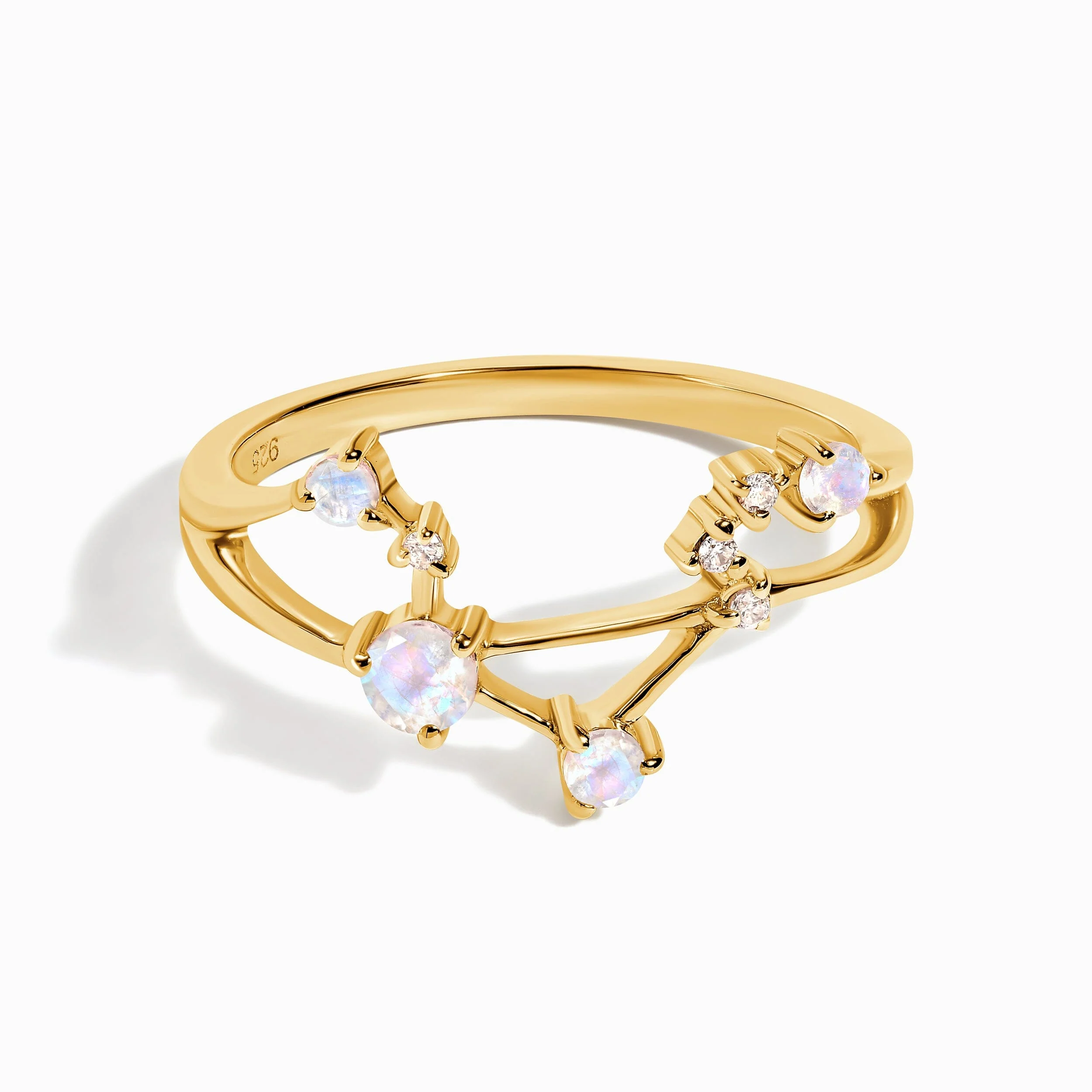 Moonstone Ring - Libra Zodiac Constellation - Image 5