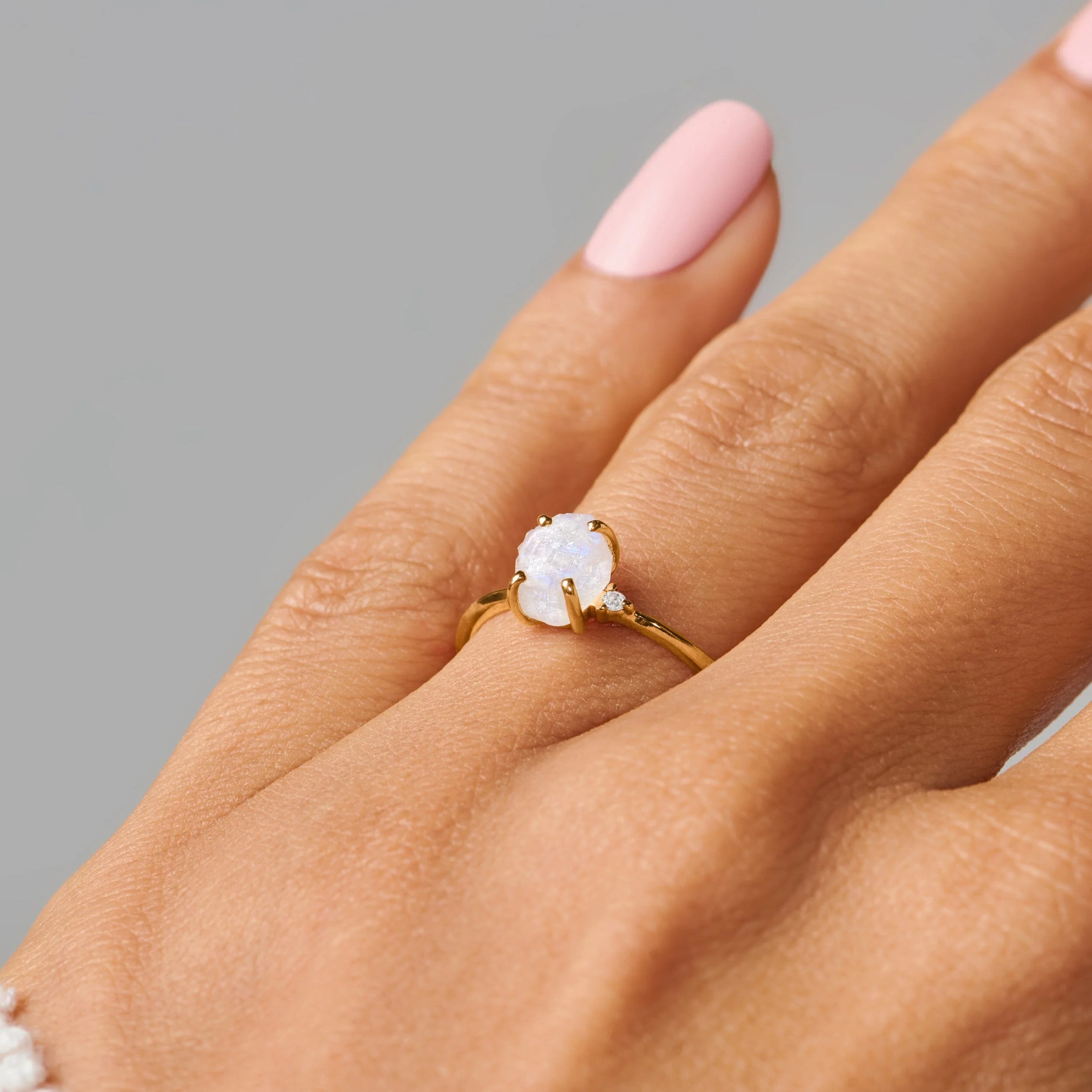 Moonstone Ring - Petite Raw Allure - Image 20