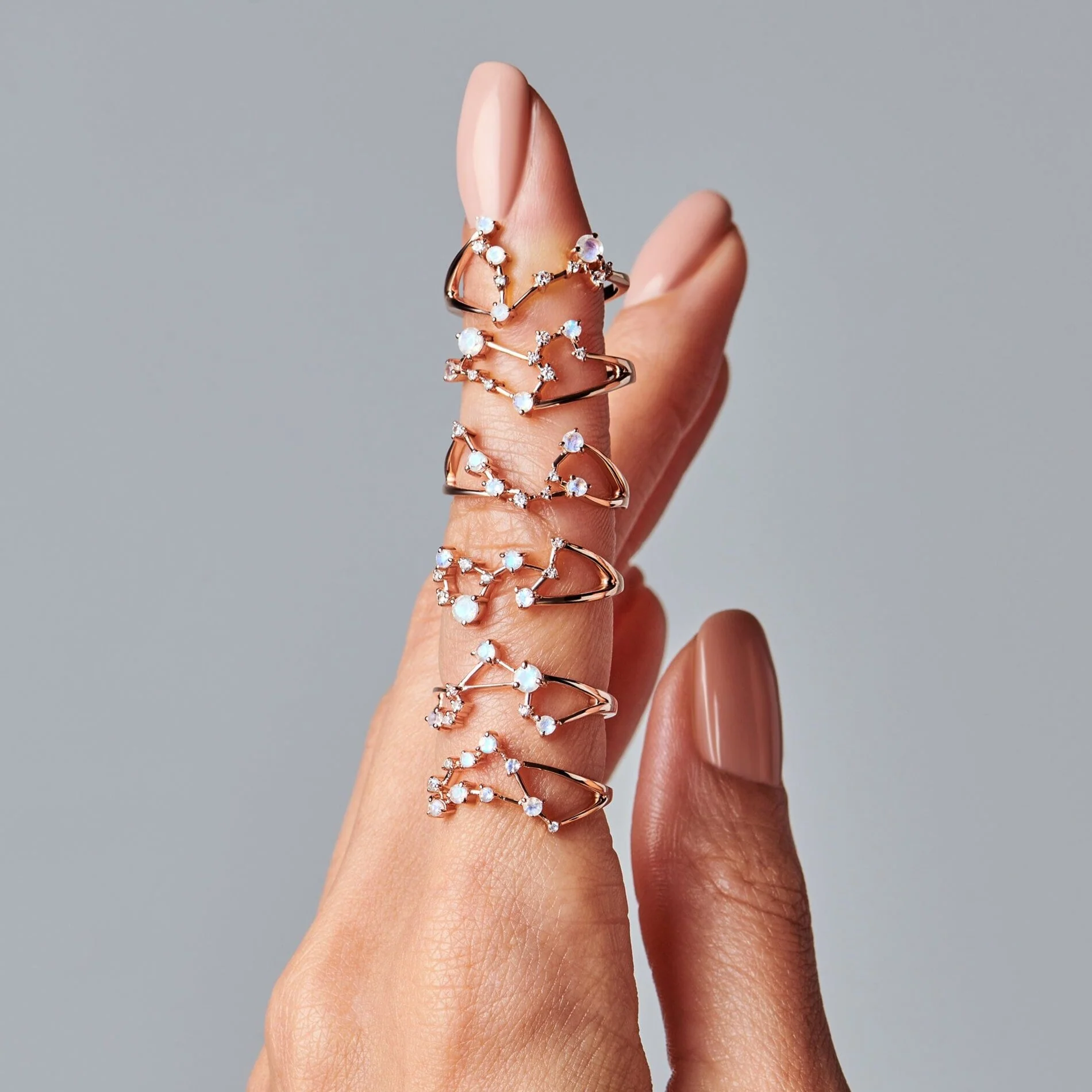 Moonstone Ring - Pisces Zodiac Constellation - Image 19