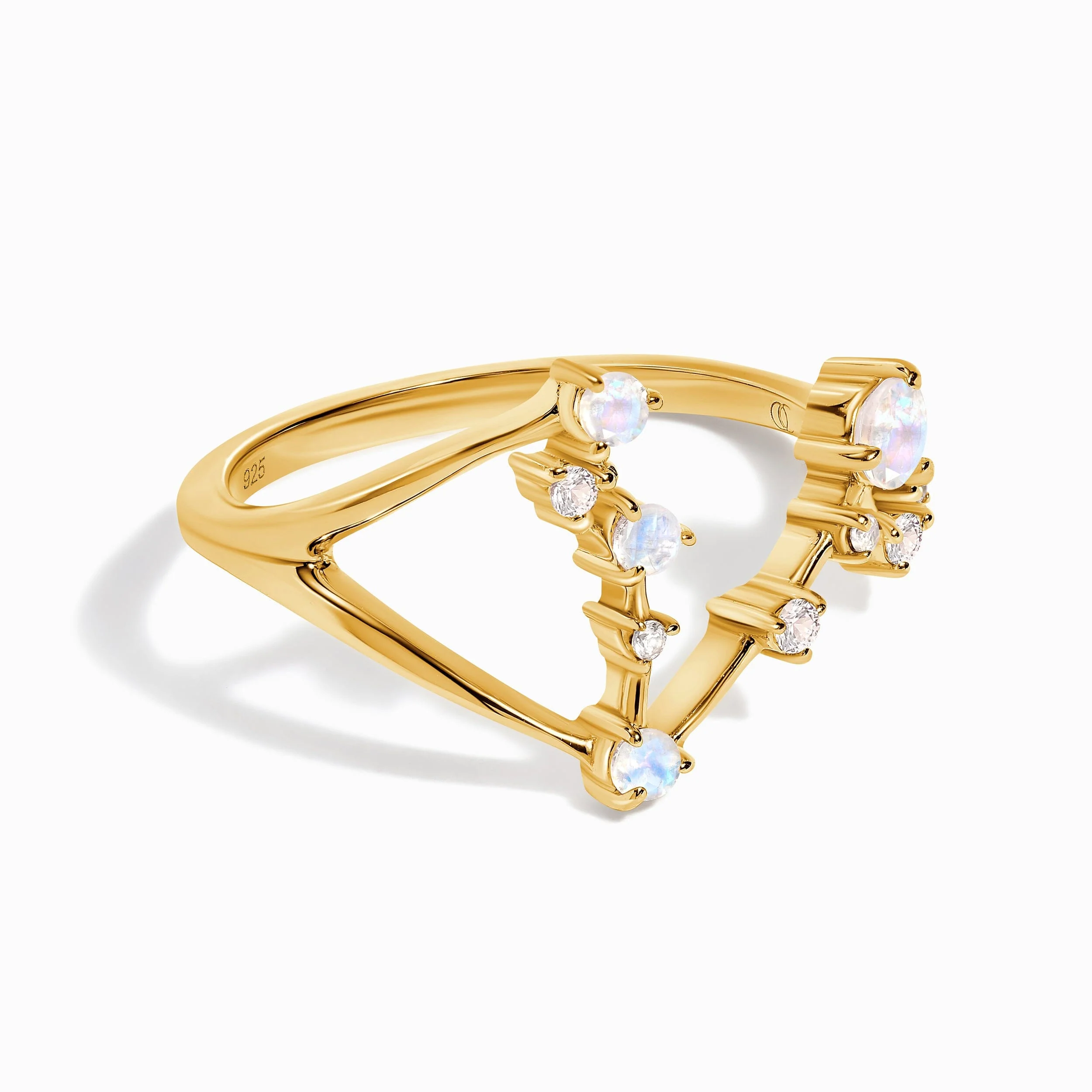 Moonstone Ring - Pisces Zodiac Constellation - Image 7