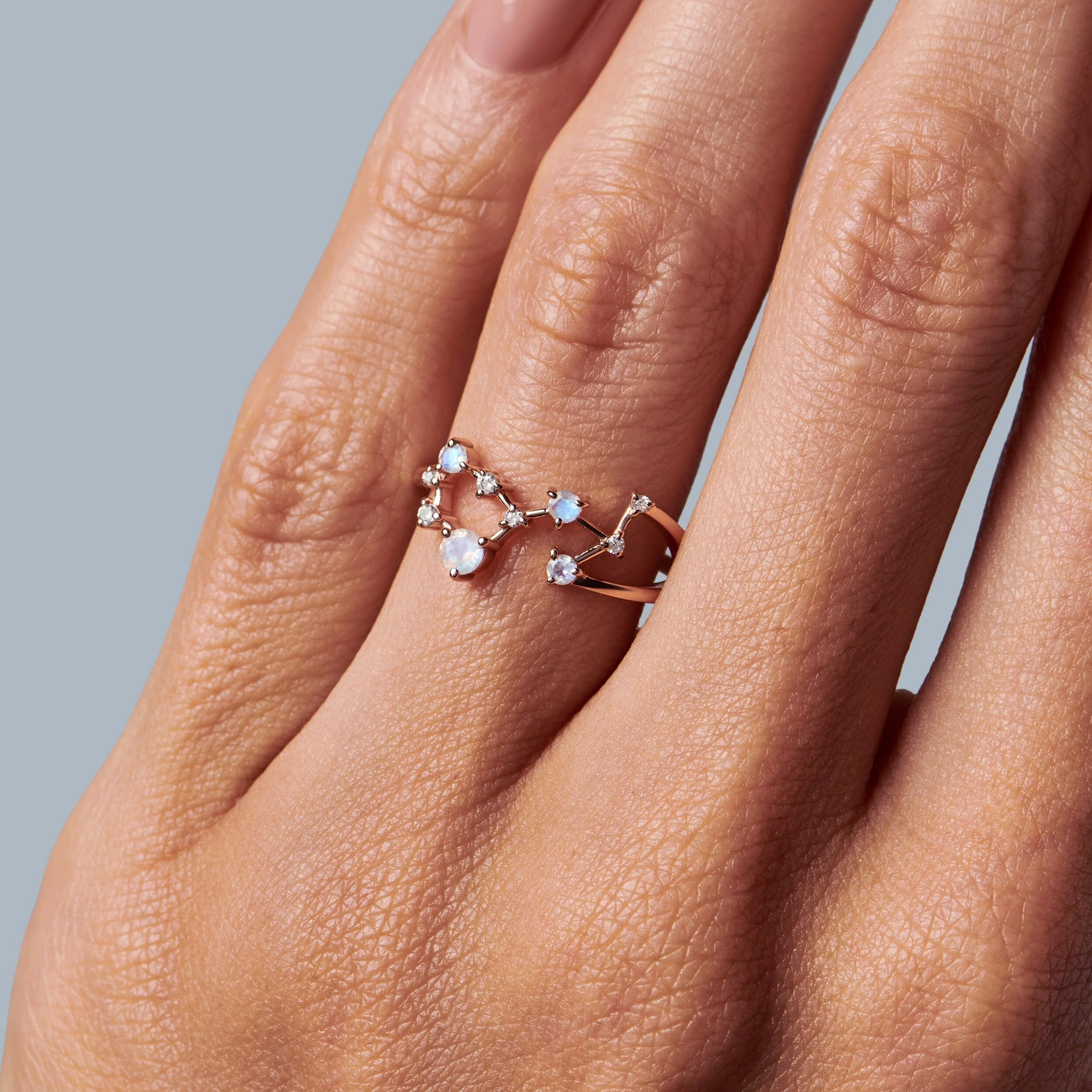 Moonstone Ring - Scorpio Zodiac Constellation - Image 6