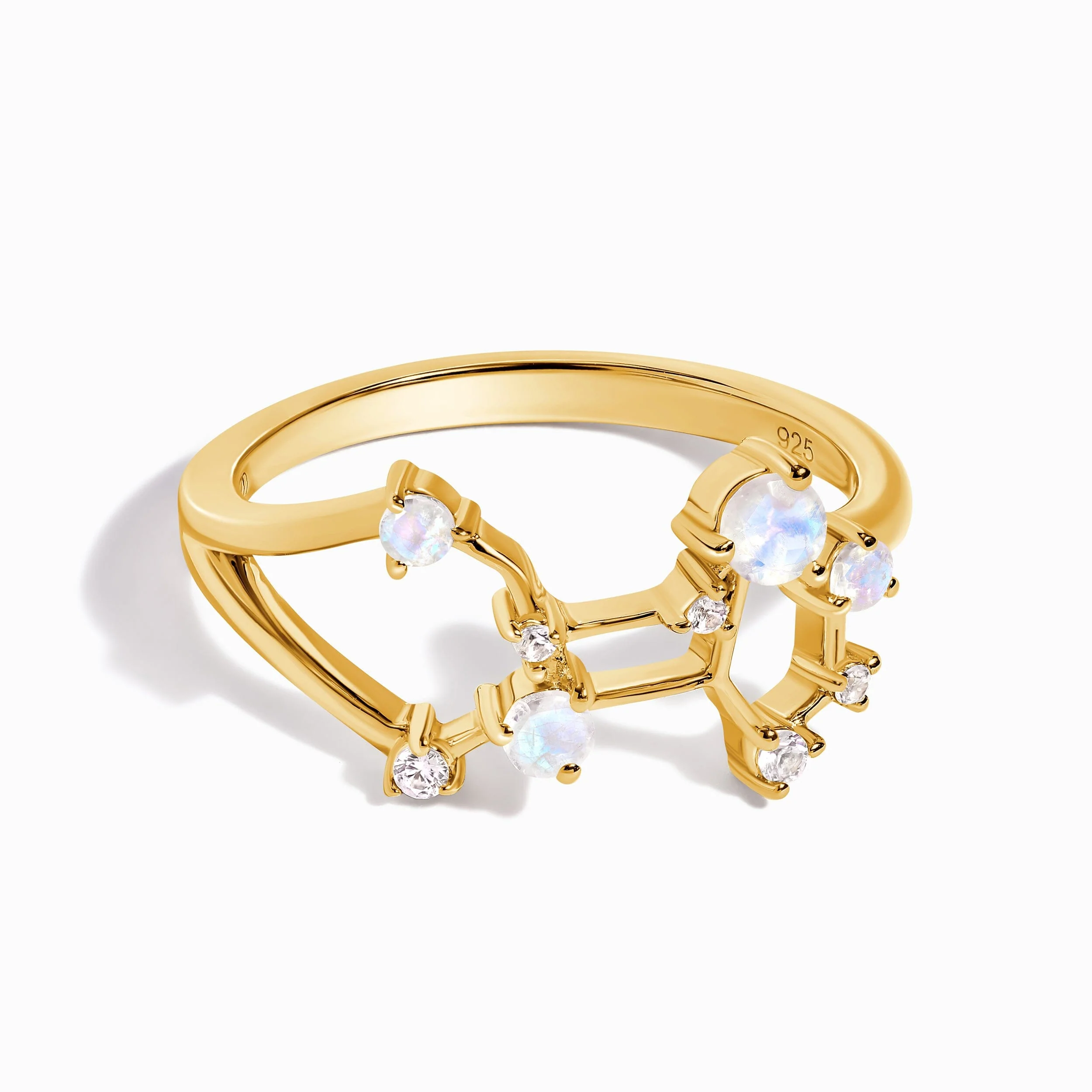 Moonstone Ring - Virgo Zodiac Constellation - Image 7