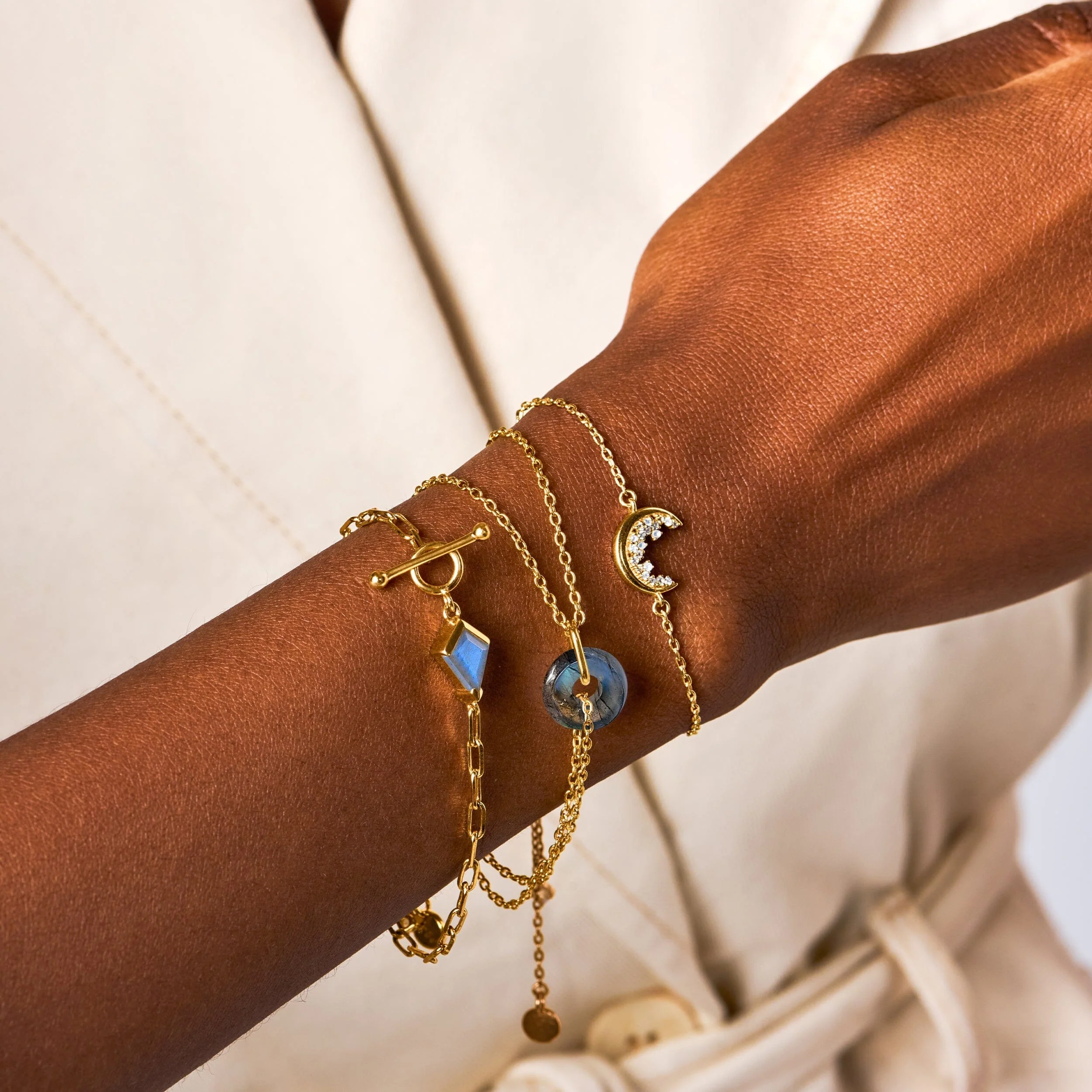 Moonstone White Zircon Bracelet - Lush Luna - Image 13