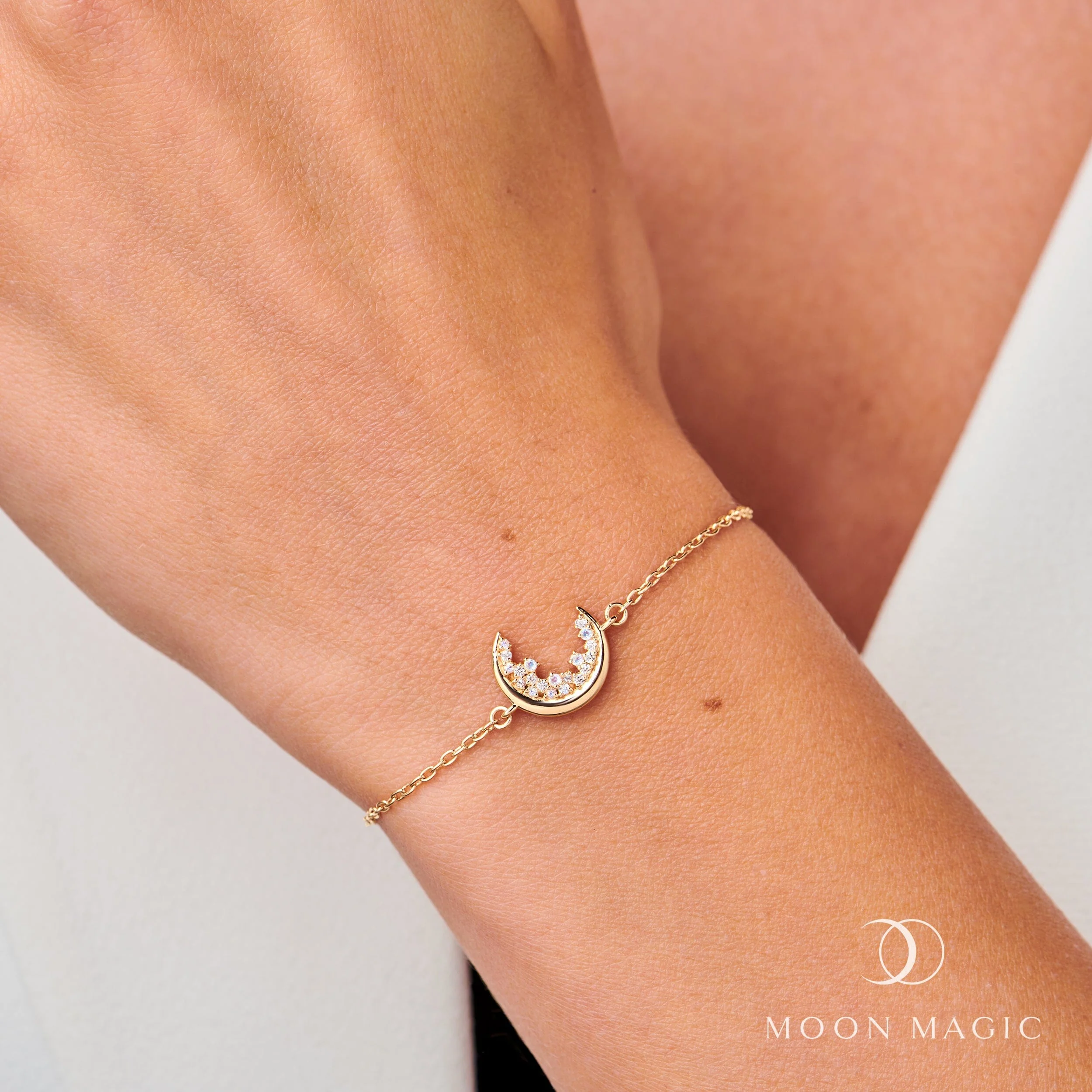 Moonstone White Zircon Bracelet - Lush Luna - Image 6