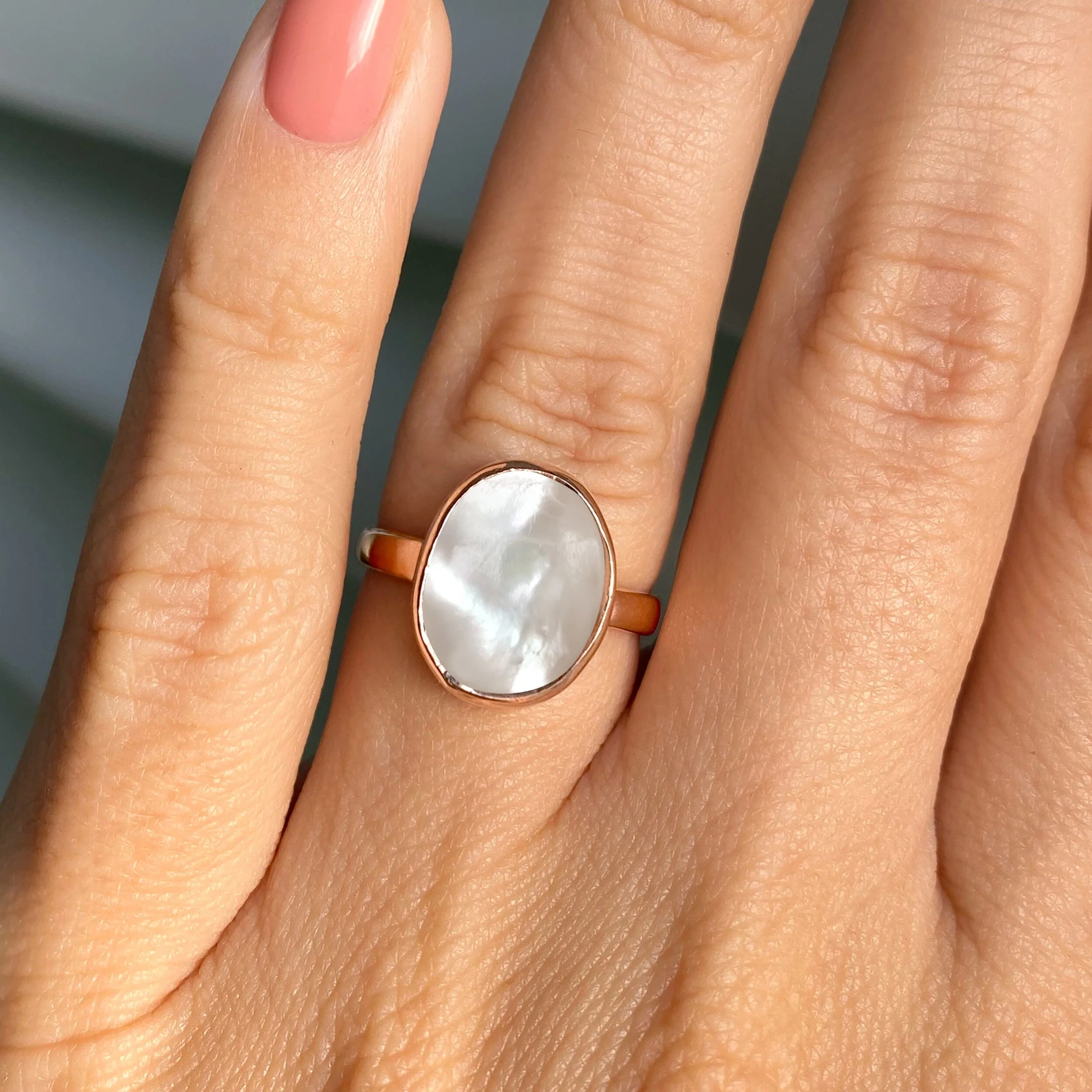 Mother of Pearl Ring - Enfolded - Image 4