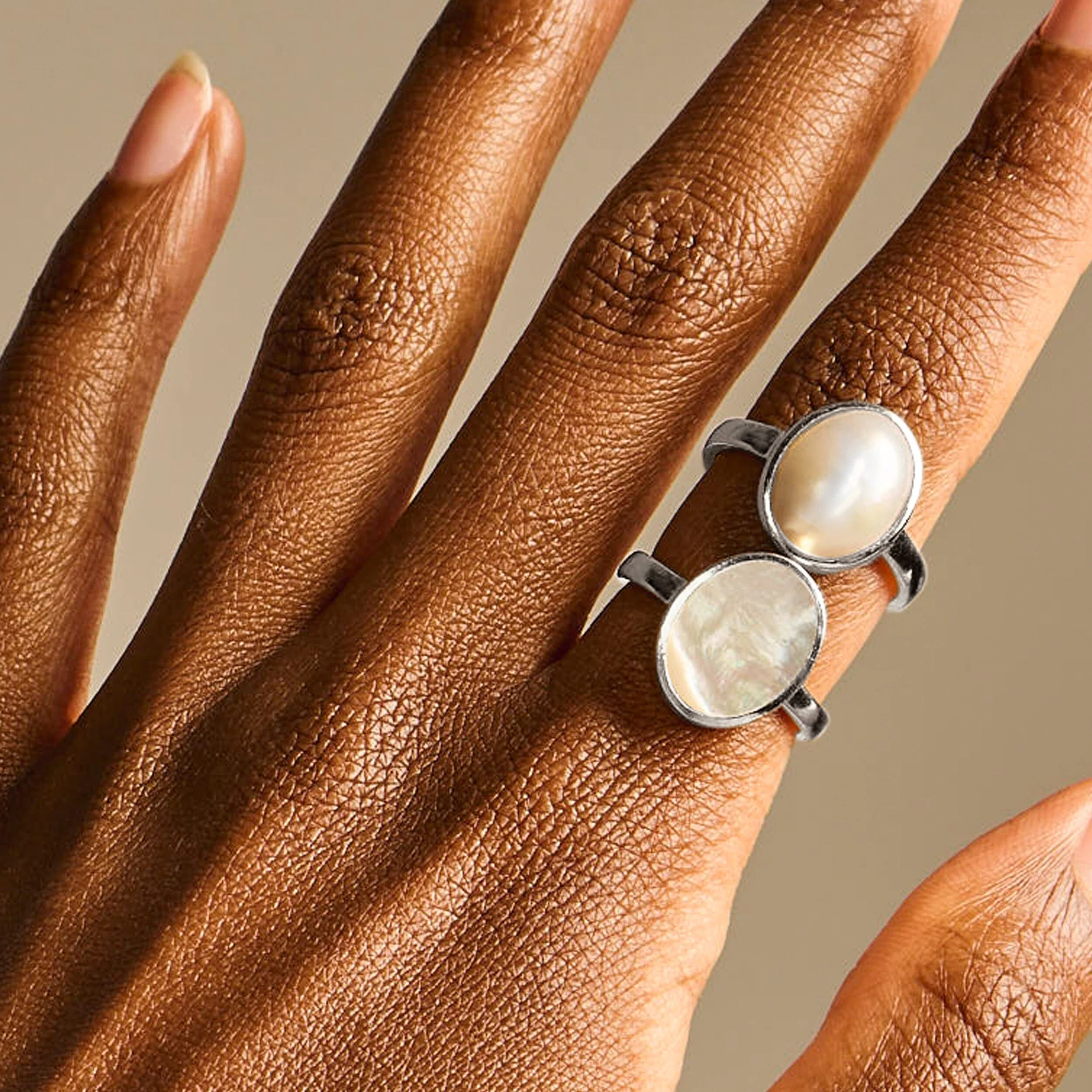 Mother of Pearl Ring - Enfolded - Image 8