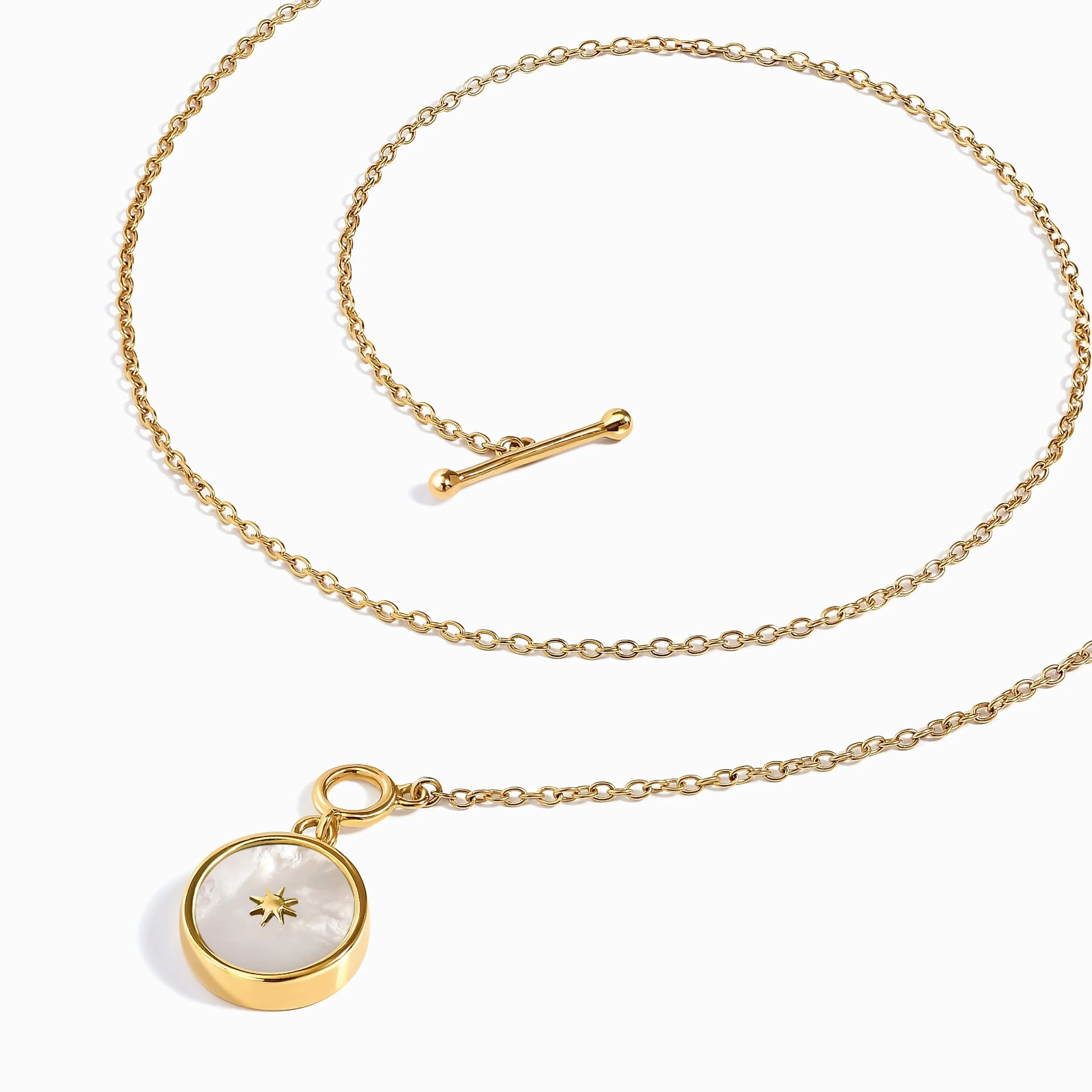 Mother Of Pearl T-Lock Necklace - Sol - Image 16