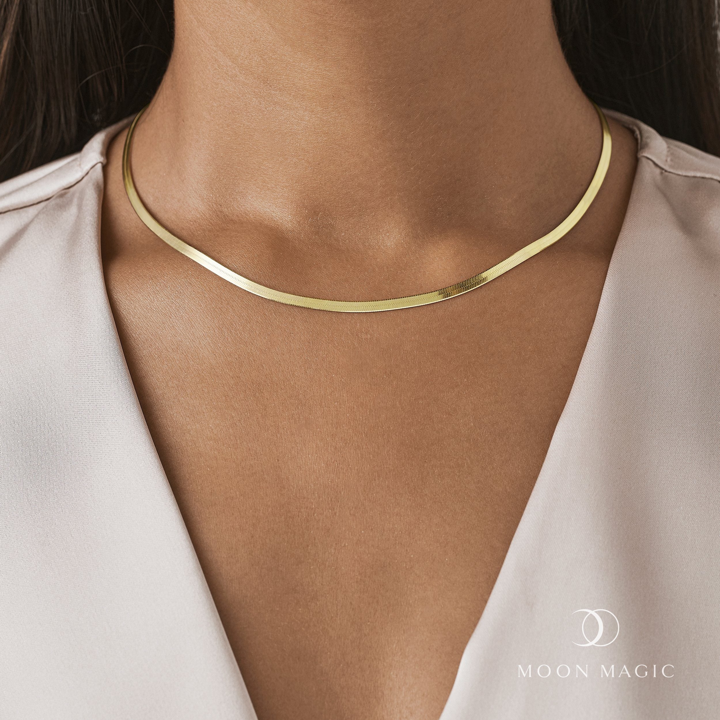 Necklace - Herringbone Chain - Image 12