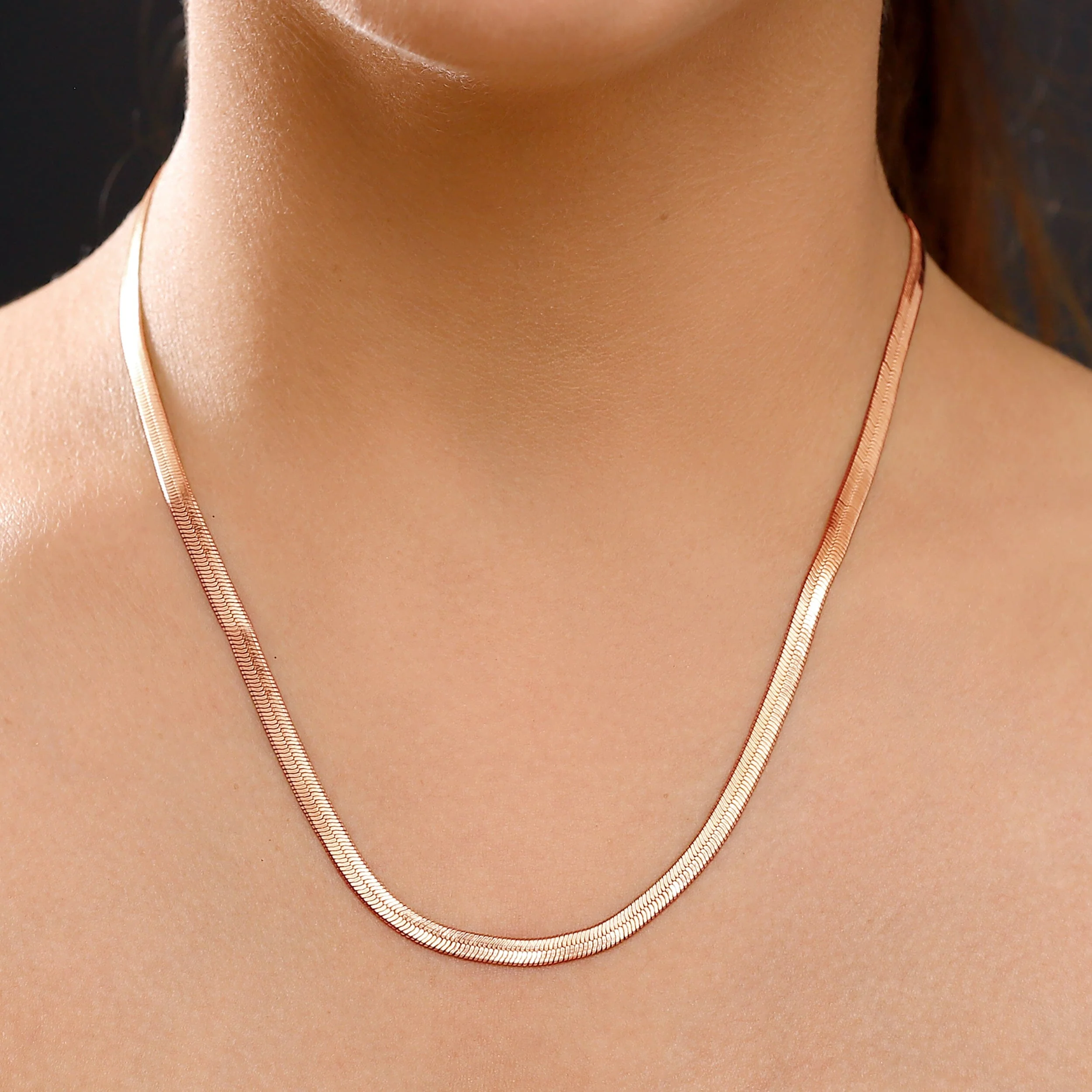 Necklace - Herringbone Chain - Image 6