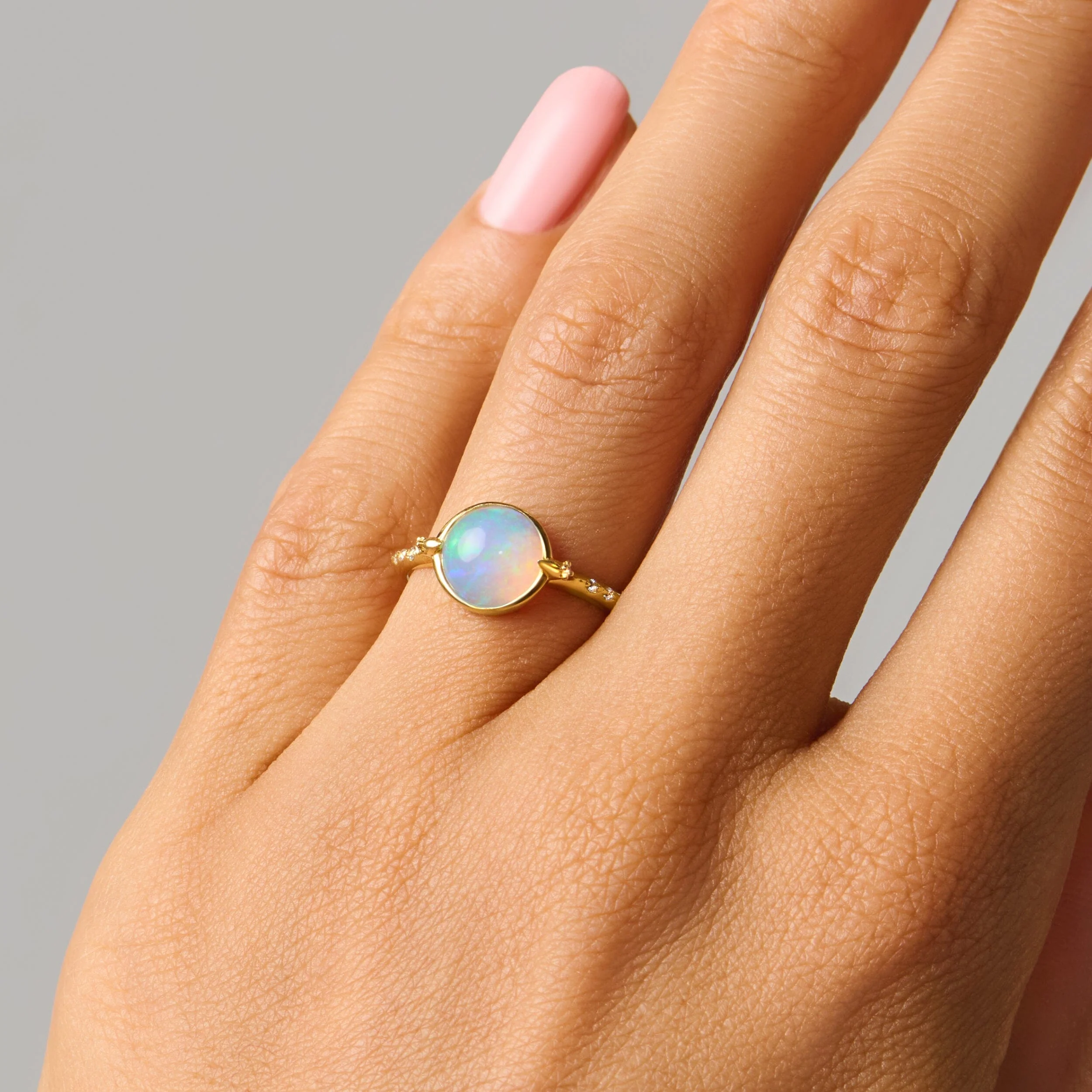 Opal Energy Ring - Positivity Engraved - Image 6