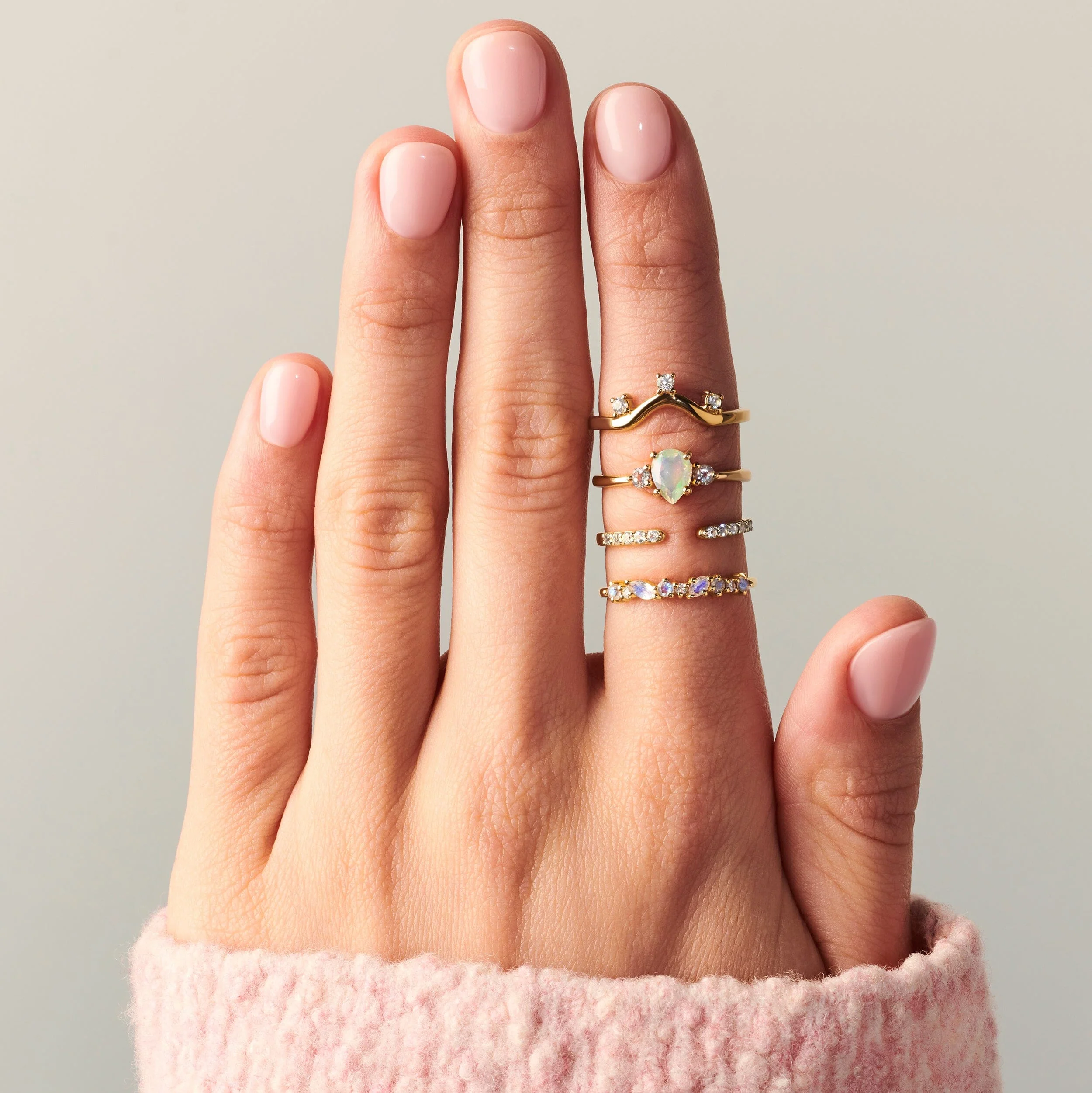 Opal Lania Ring & Twinkling Band - Image 12