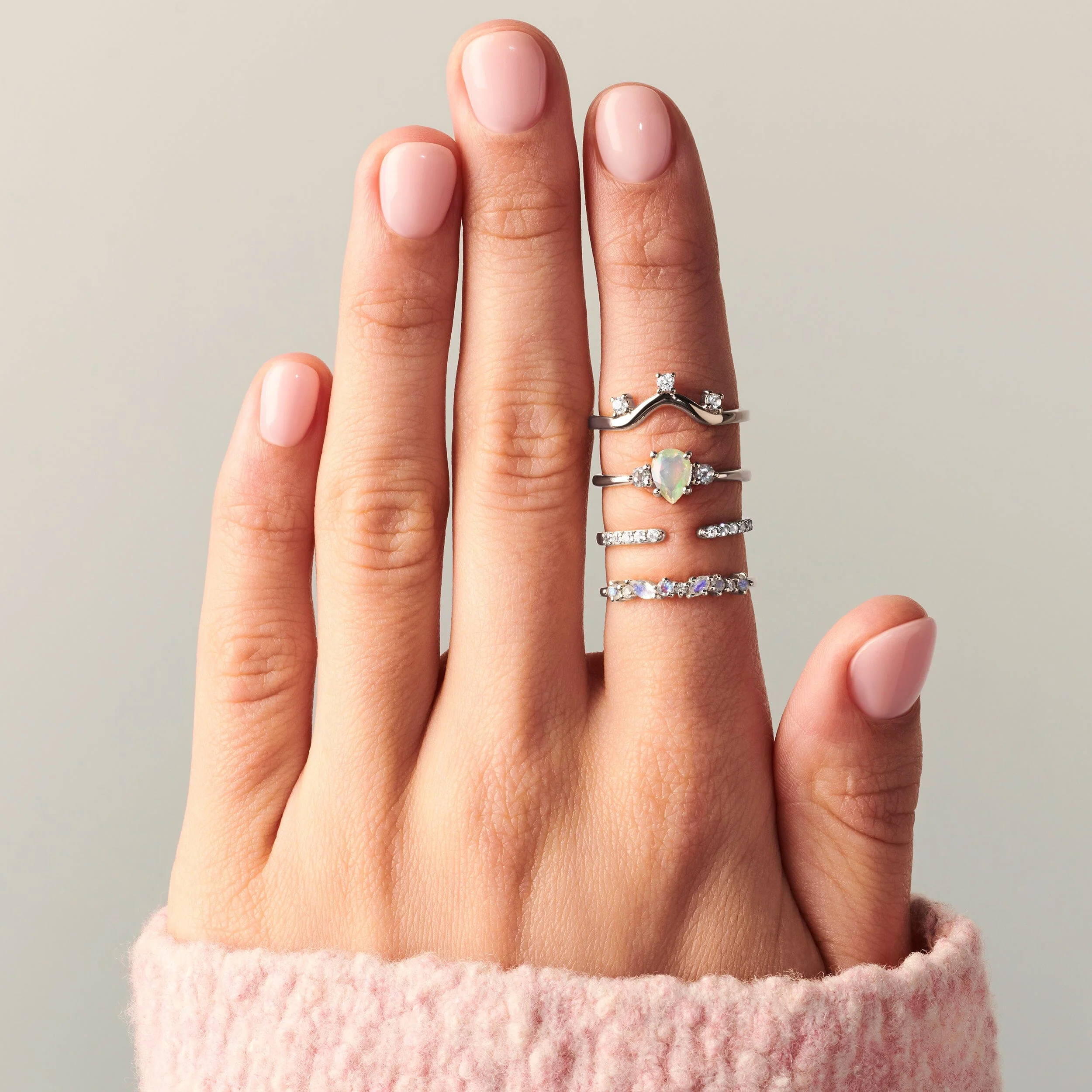 Opal Lania Ring & Twinkling Band - Image 8