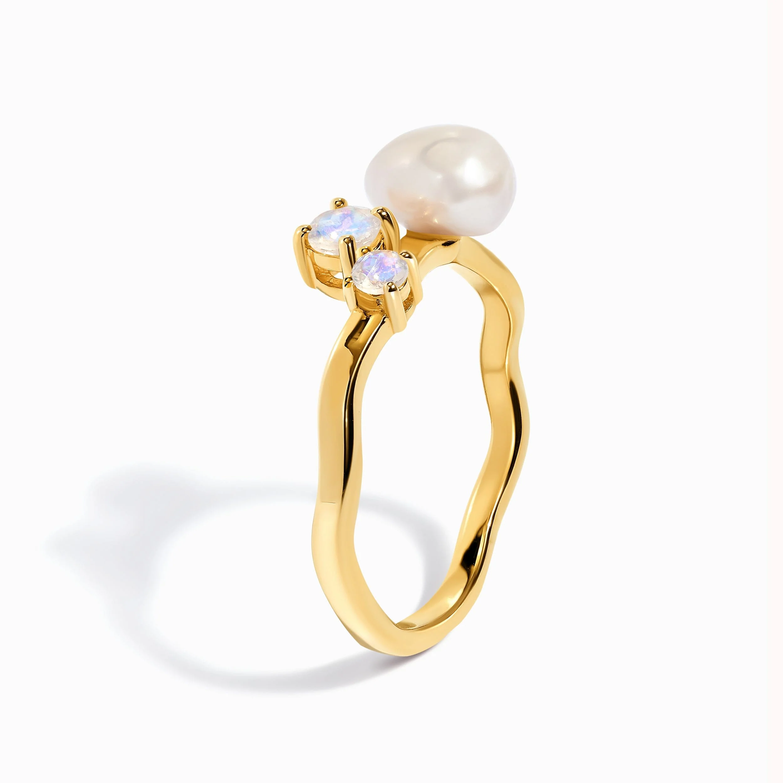 Pearl Moonstone Ring - Aelora - Image 38